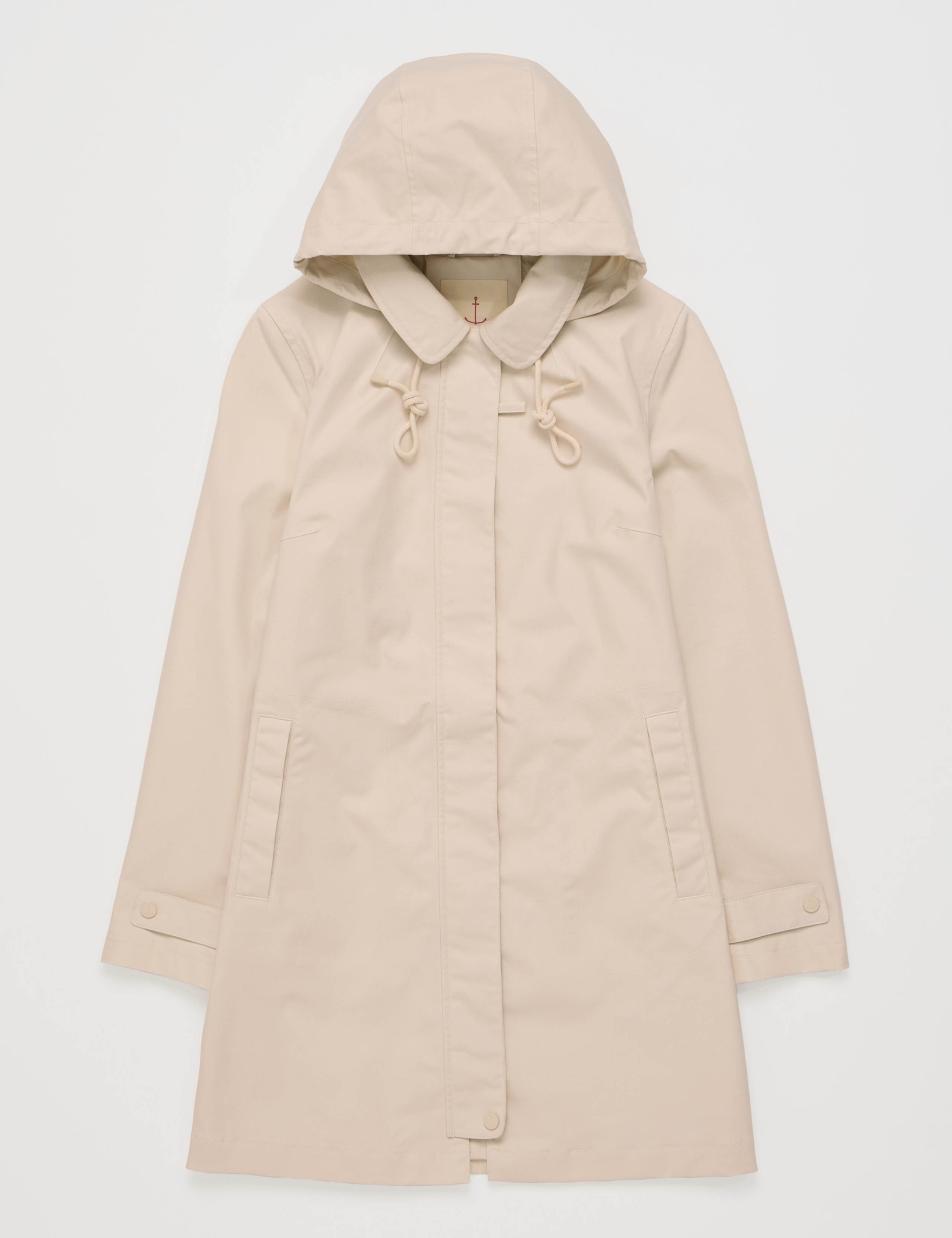 Waterproof Pure Cotton Hooded Longline Mac 2 of 4