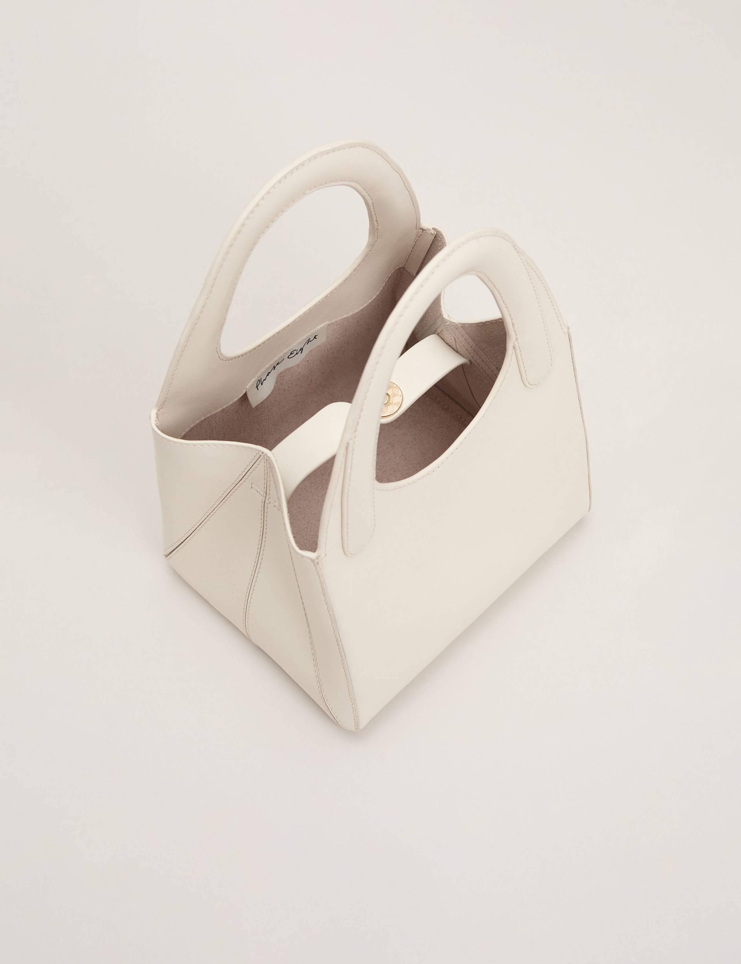 Leather Structured Mini Tote Bag 5 of 7