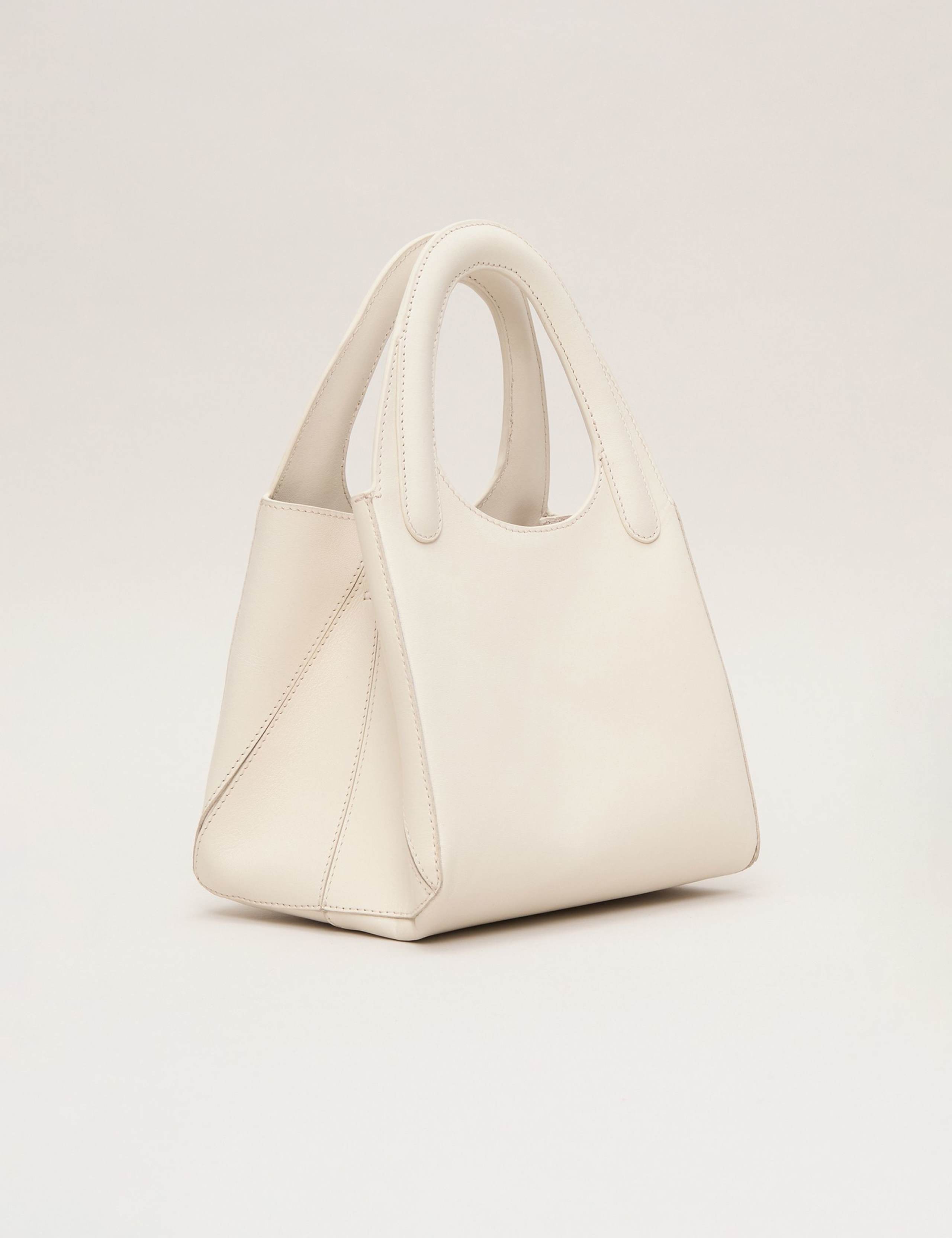 Leather Structured Mini Tote Bag 6 of 7