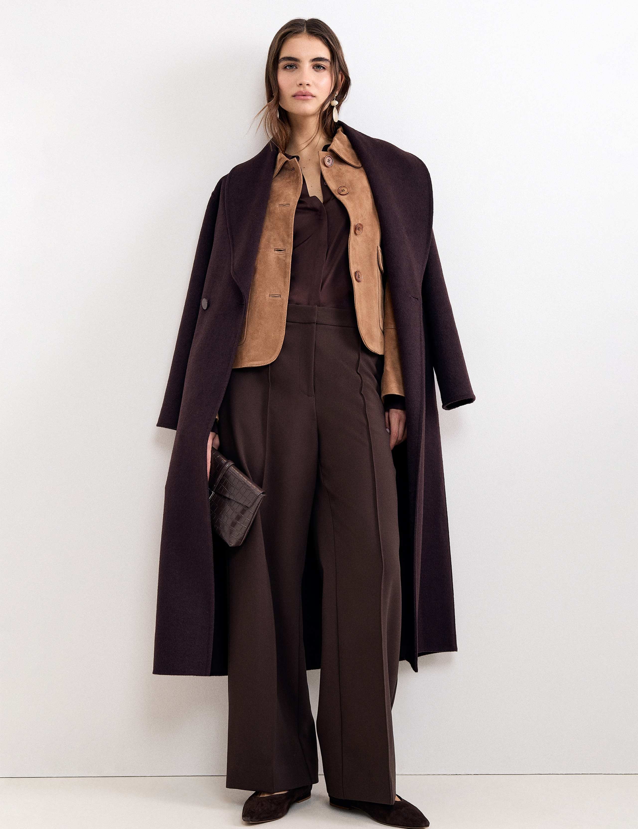 Satin Collared Blouson Sleeve Shirt 7 of 7
