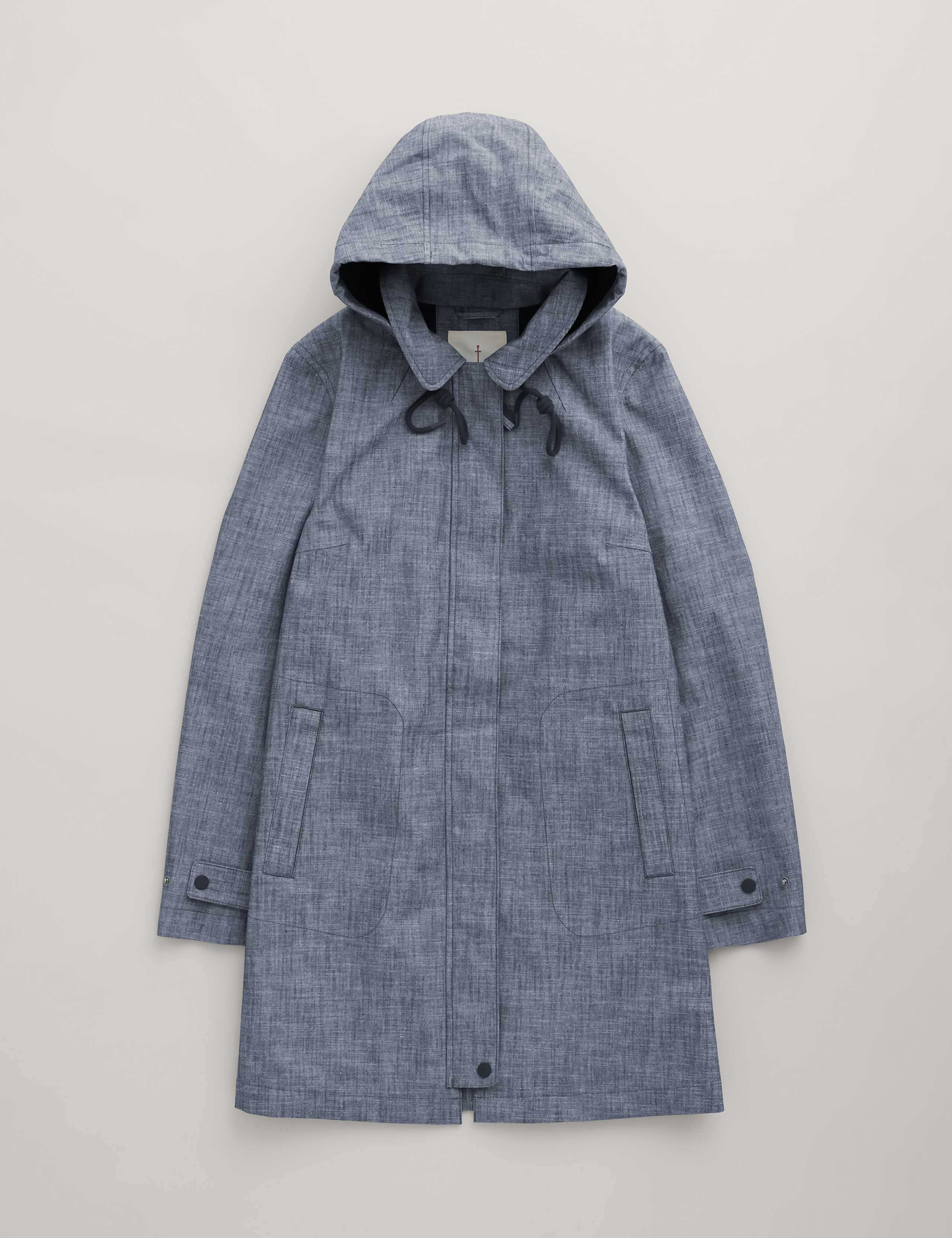 Pure Cotton Hooded Longline Raincoat 2 of 5