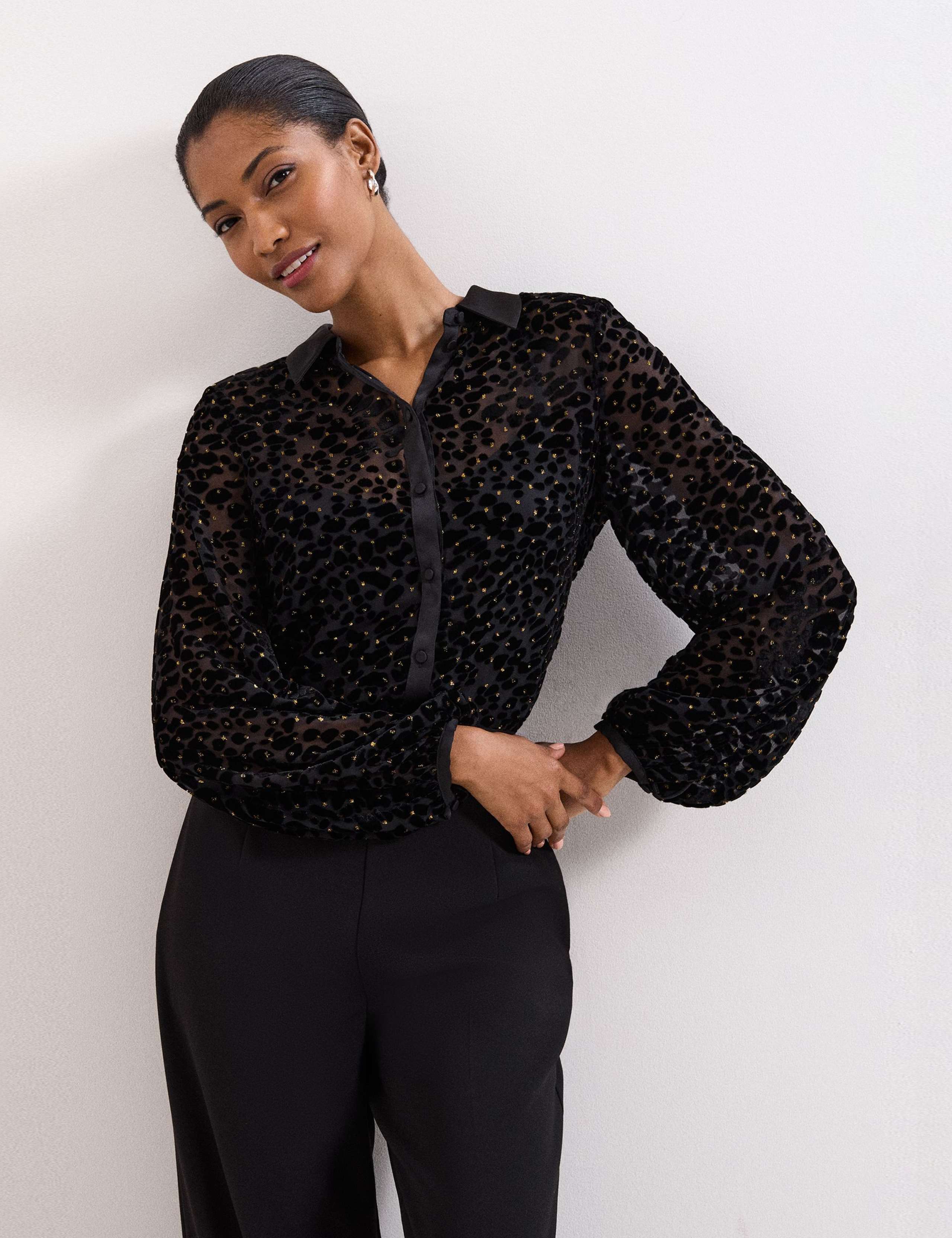 Sheer Printed Shirt 1 of 7