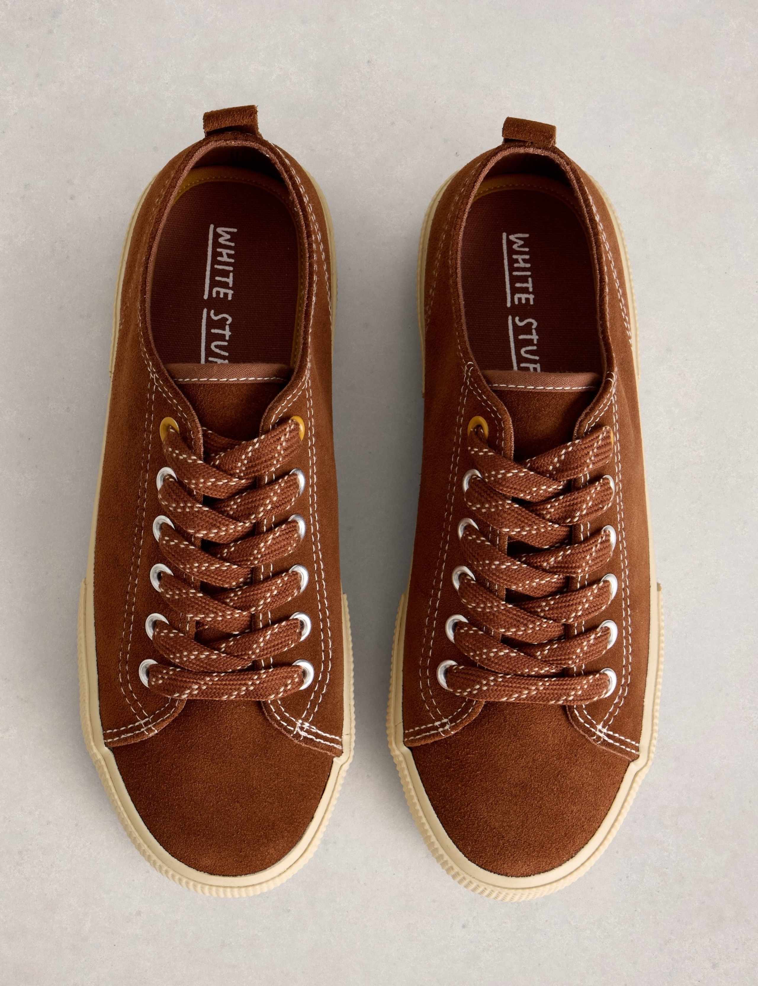 Suede Lace Up Trainers 2 of 5