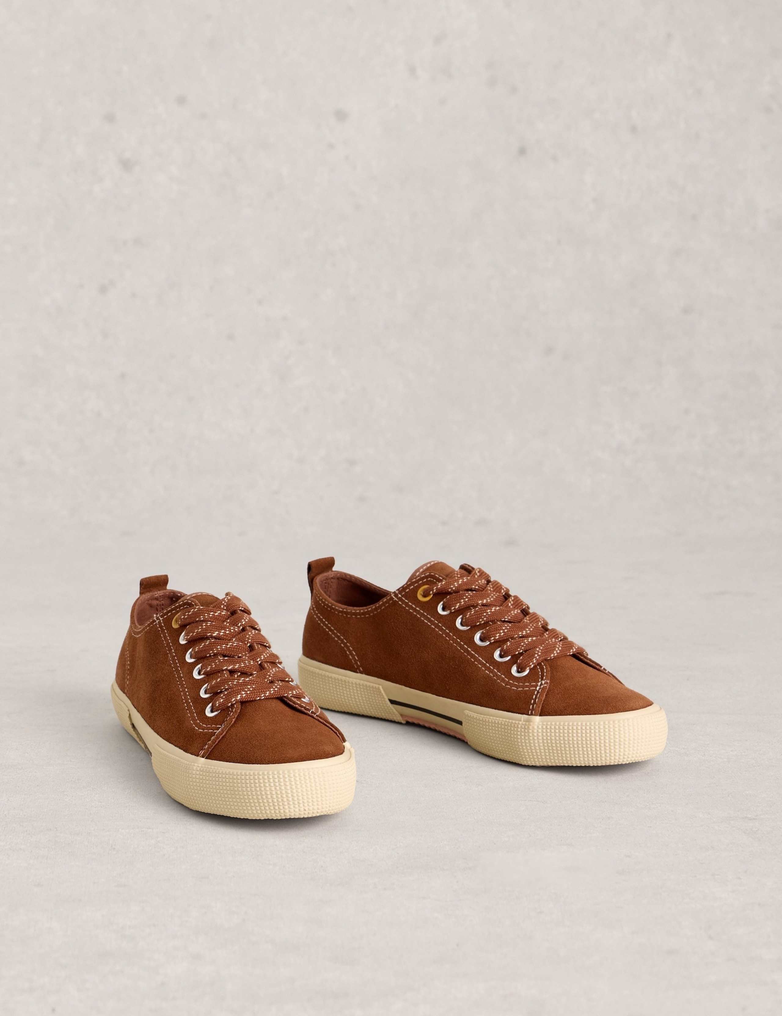 Suede Lace Up Trainers 3 of 5
