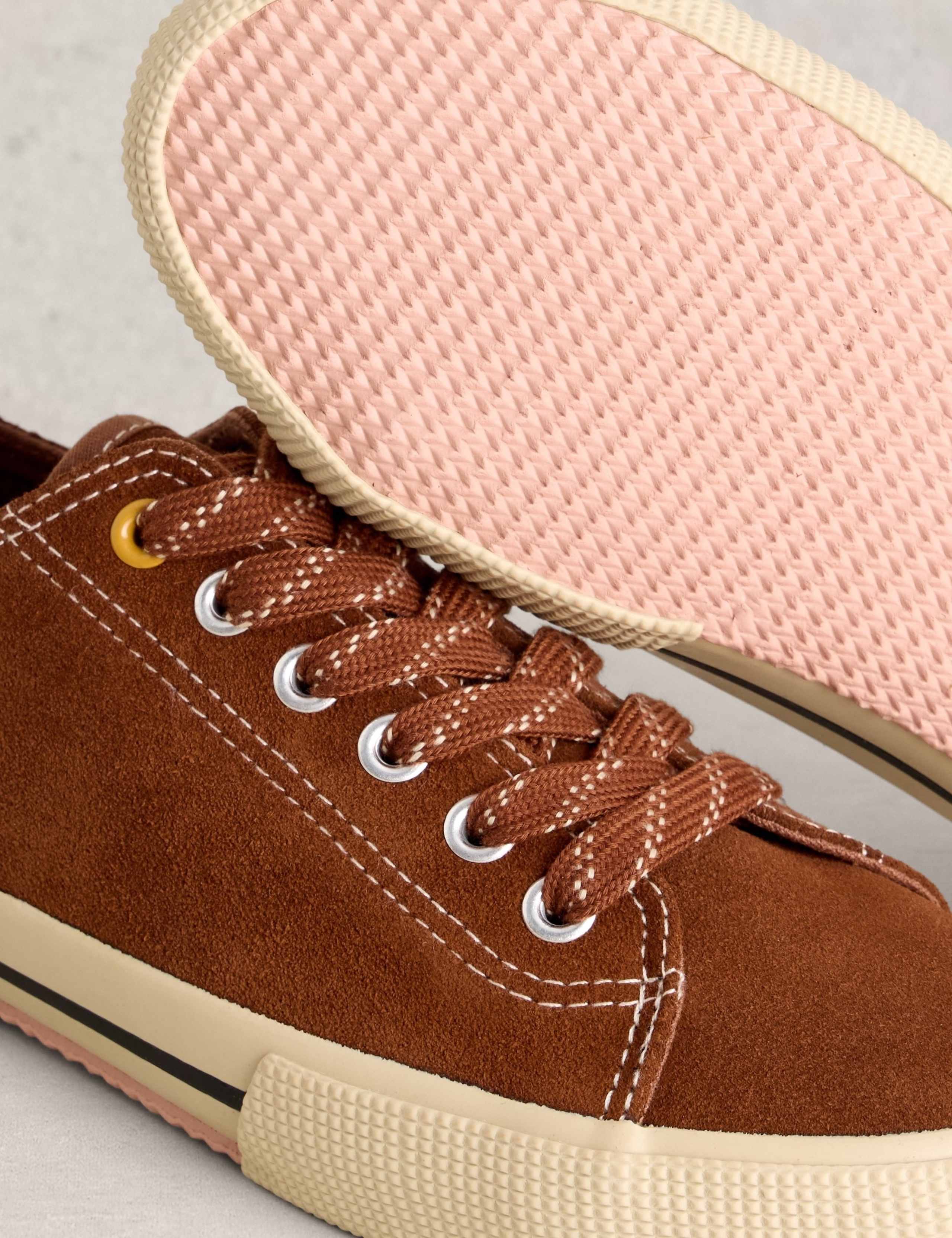 Suede Lace Up Trainers 5 of 5