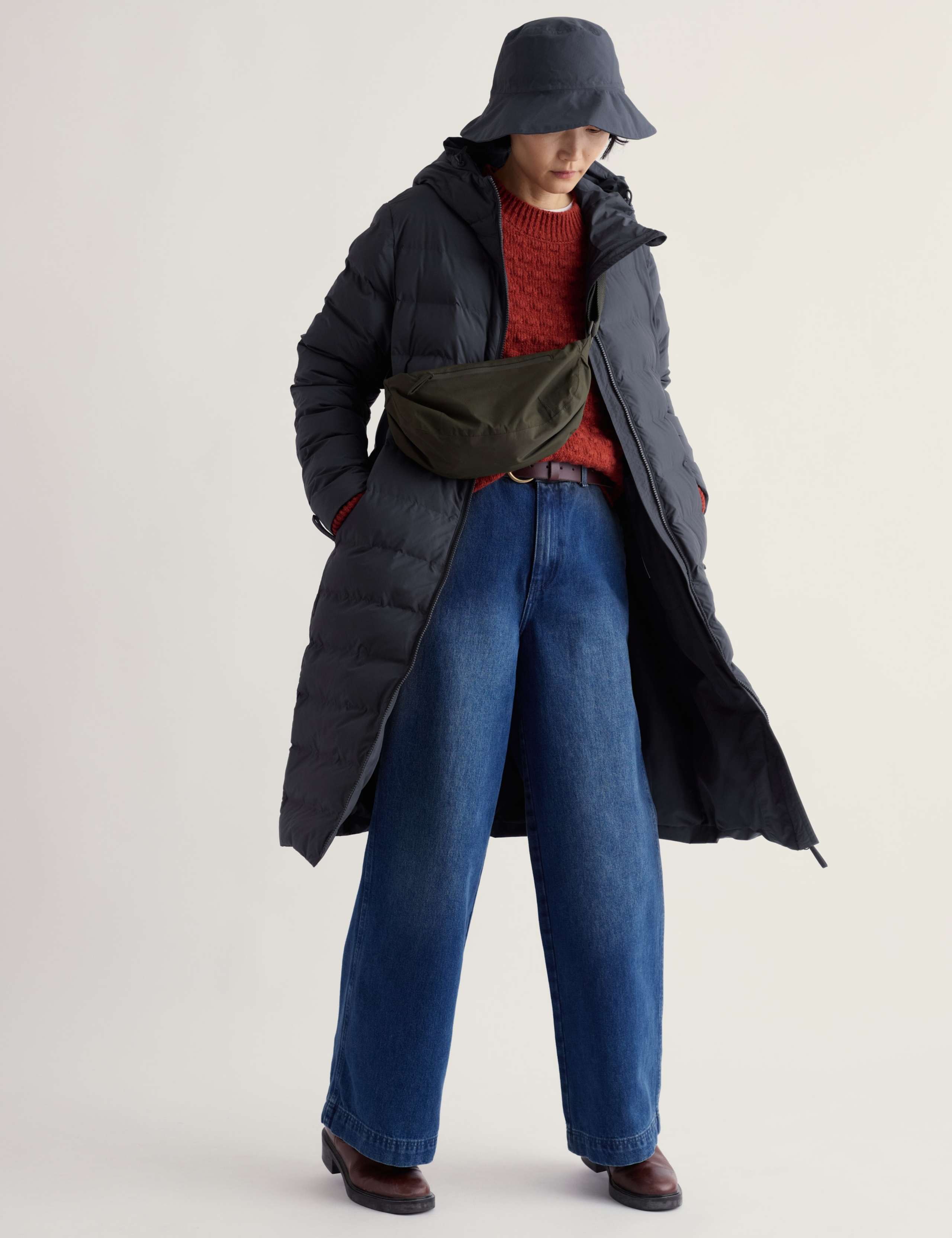 Waterproof Padded Hooded Longline Puffer Coat 3 of 5