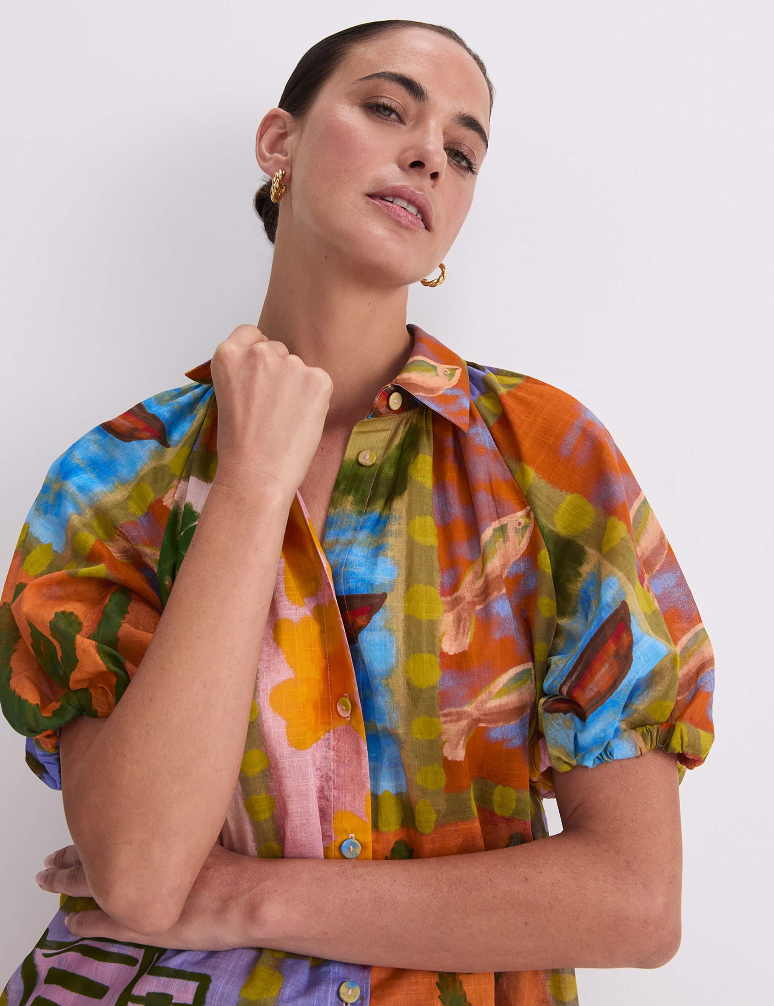 Pure Cotton Floral Shirt 4 of 7