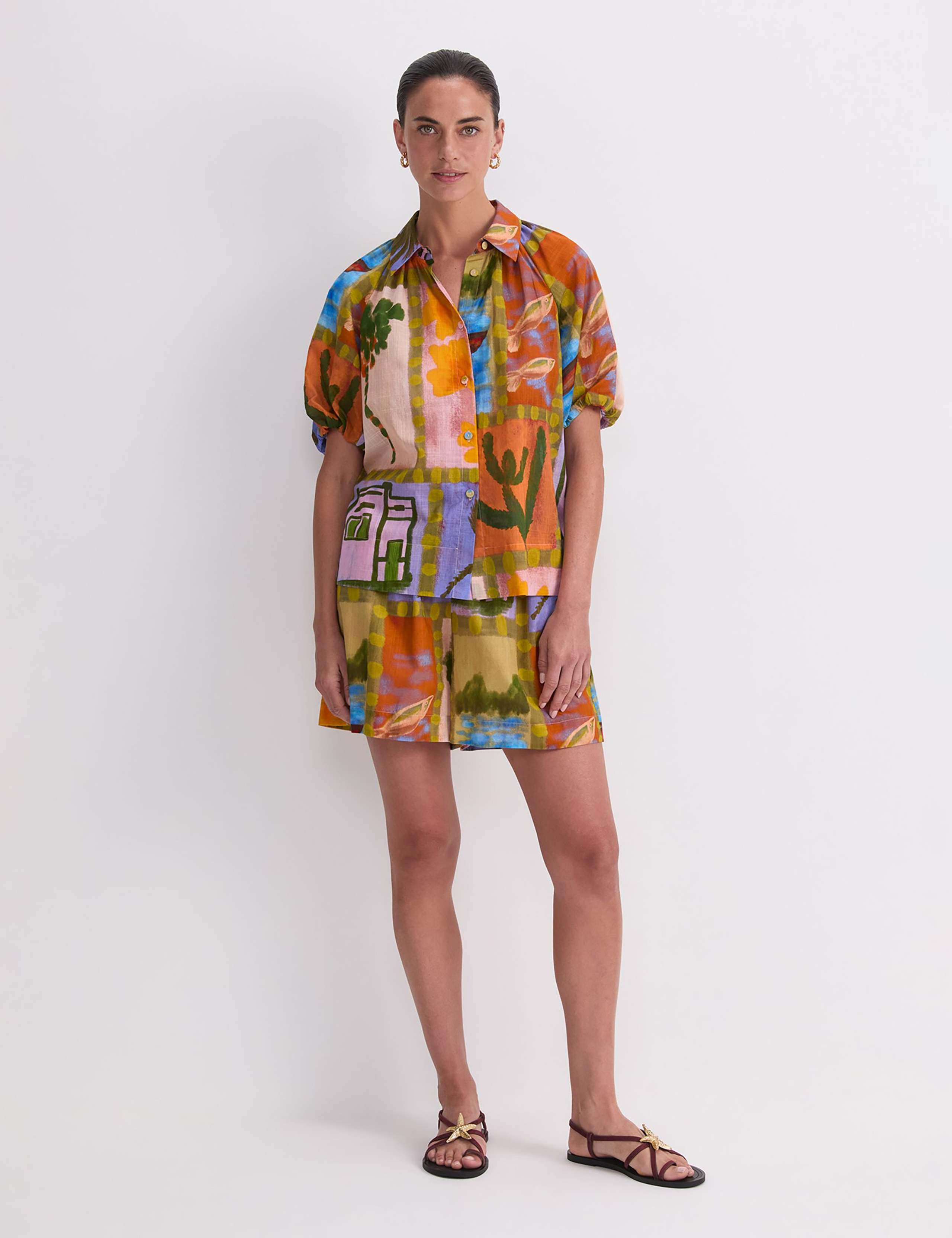 Pure Cotton Floral Shirt 6 of 7