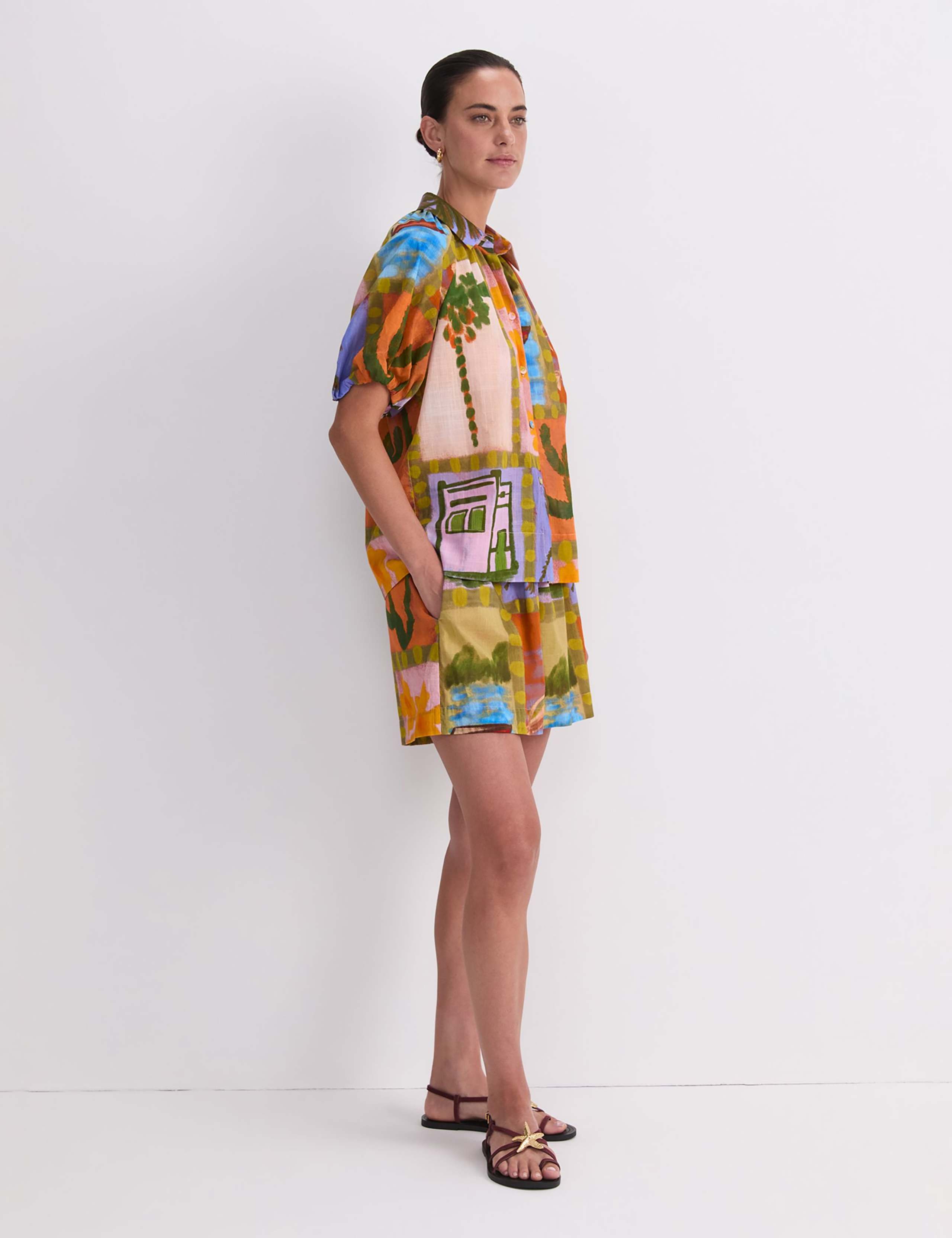 Pure Cotton Floral Shirt 7 of 7