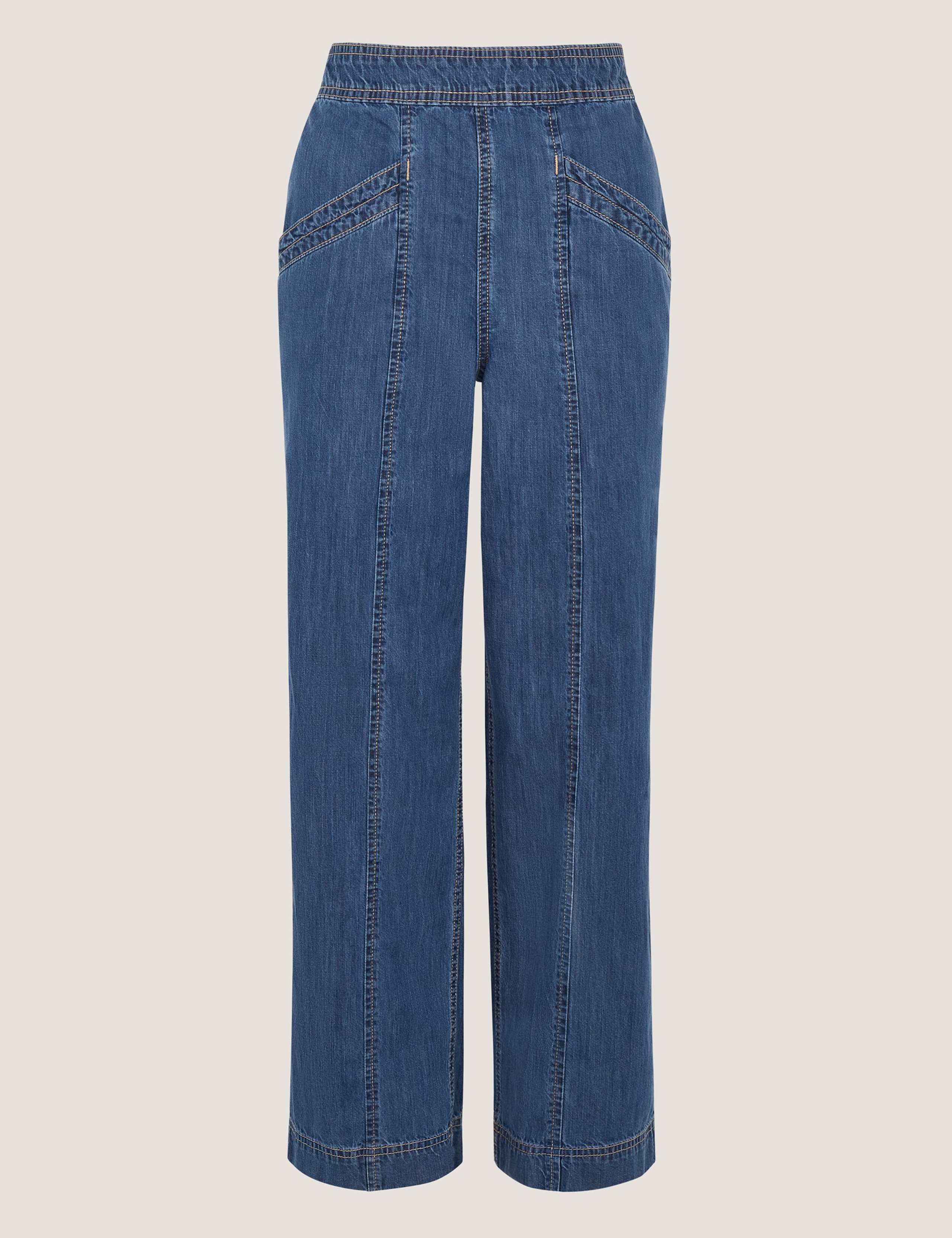 Mid Rise Straight Leg Ankle Grazer Jeans 2 of 5
