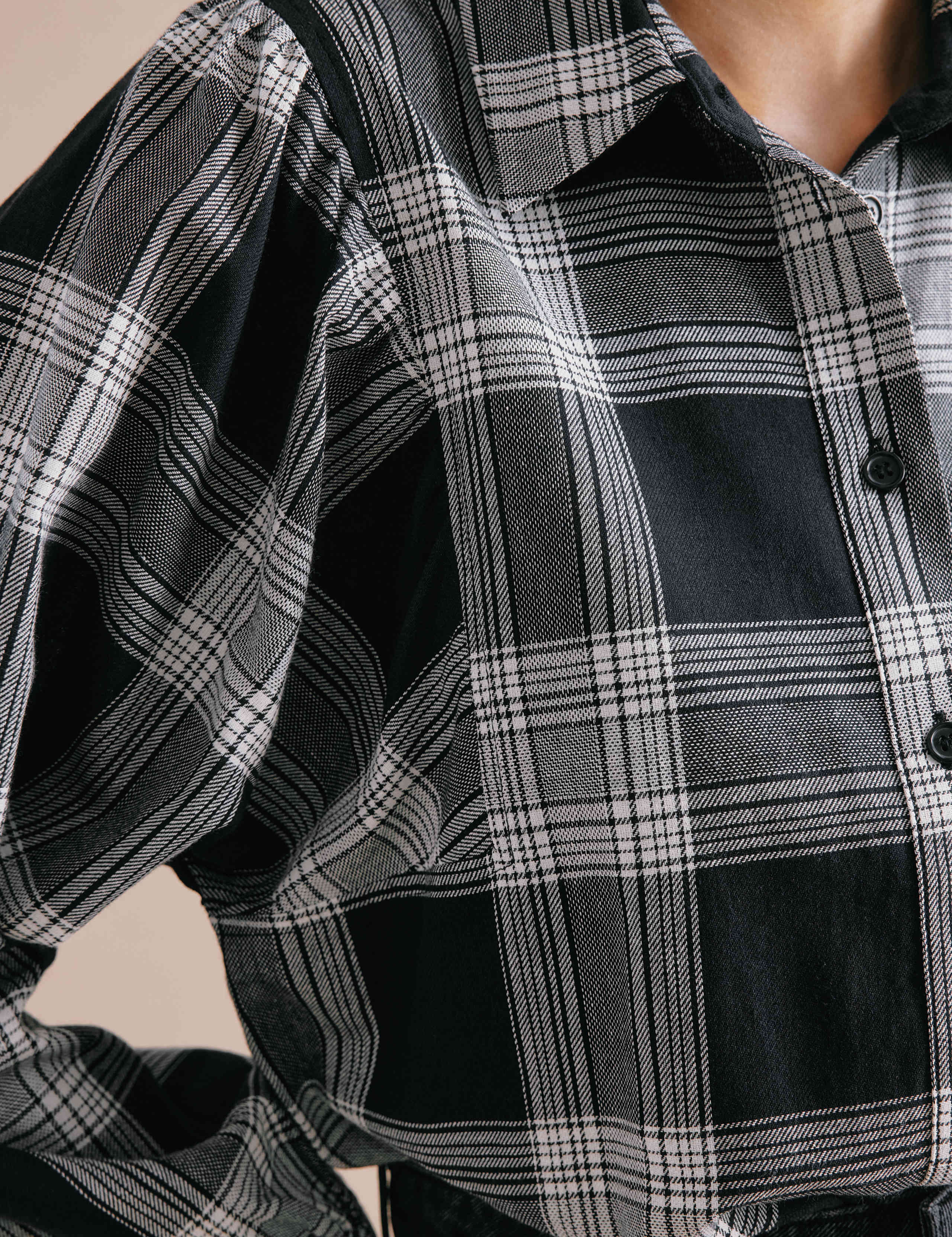 Pure Cotton Checked Collared Relaxed Shirt 5 of 5