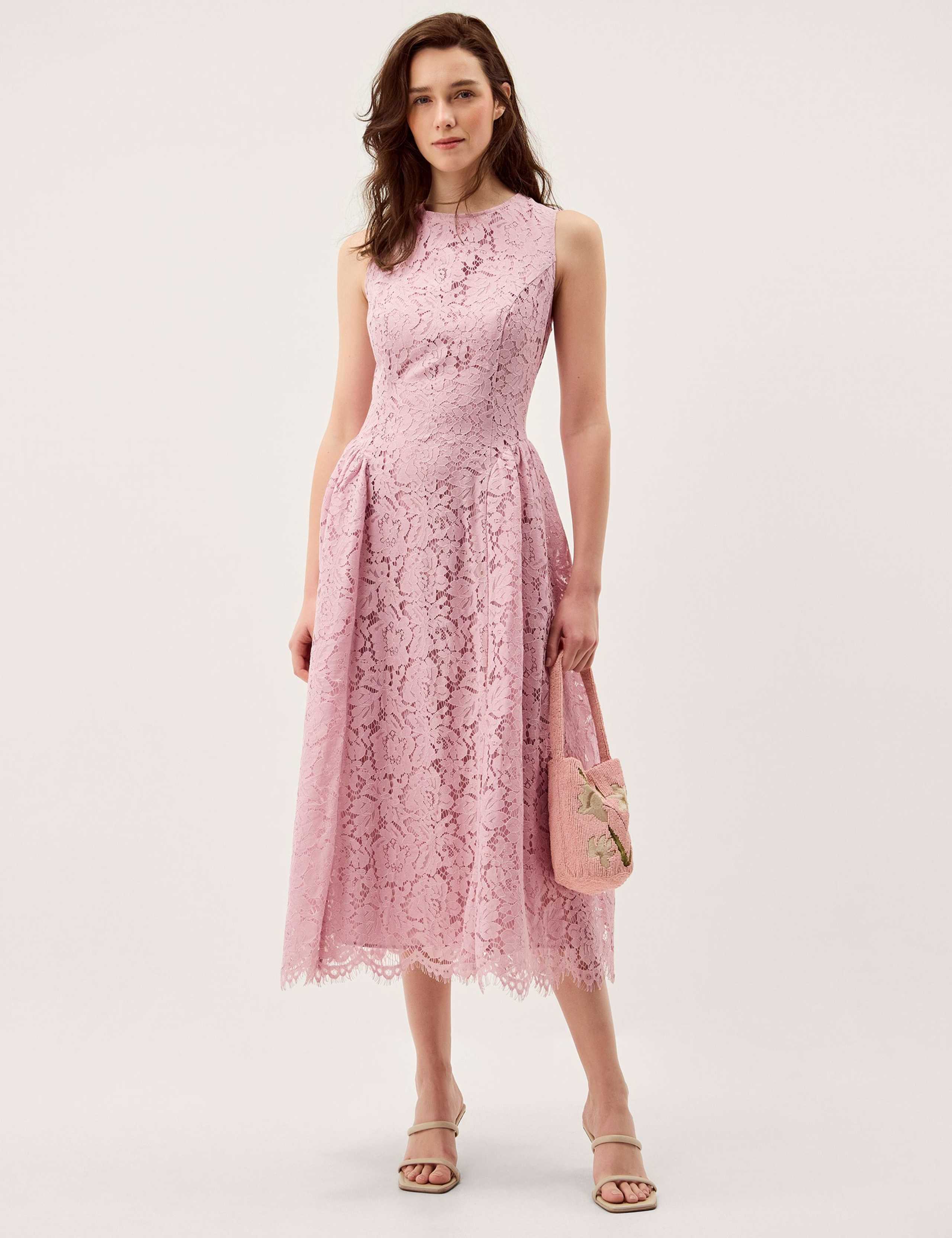 Lace Midi Skater Dress 1 of 5