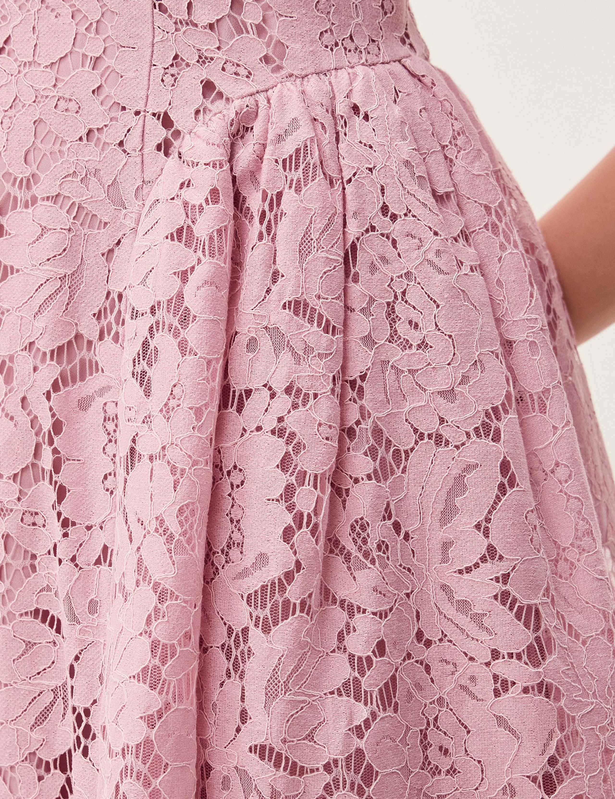 Lace Midi Skater Dress 4 of 5