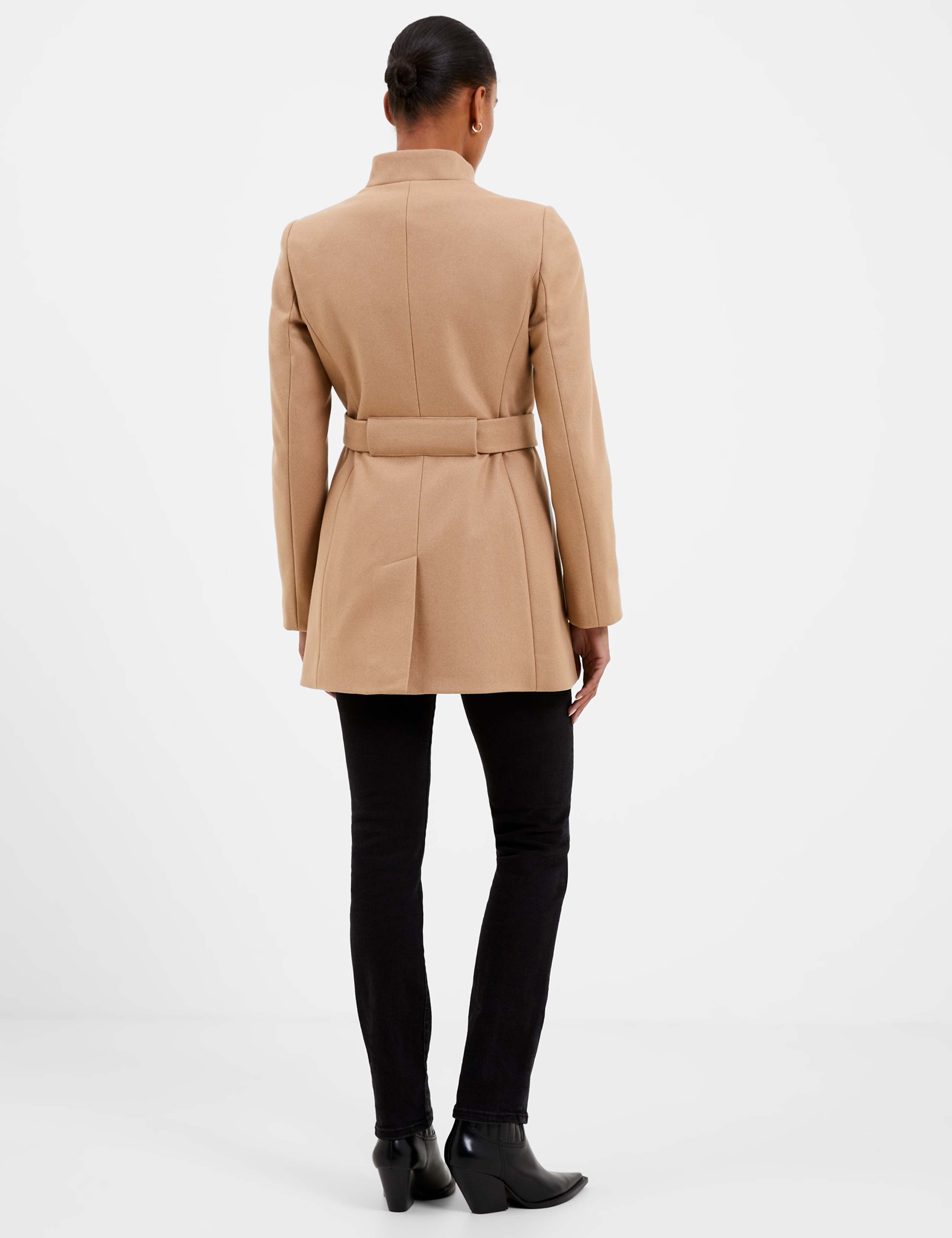 Wool Blend Belted Wrap Coat 2 of 2