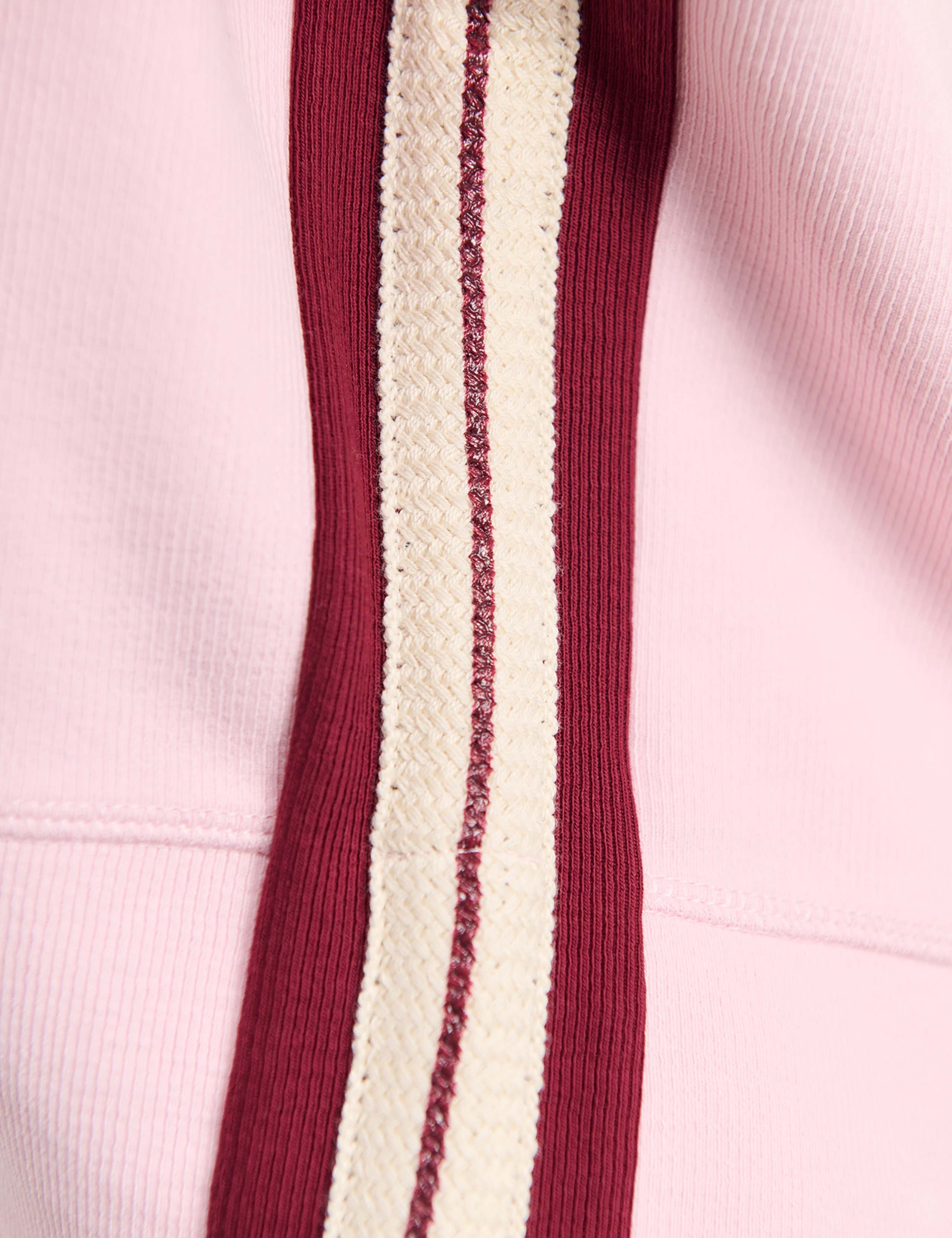Cotton Blend Side Stripe Relaxed Cropped Sweatshirt 8 of 8