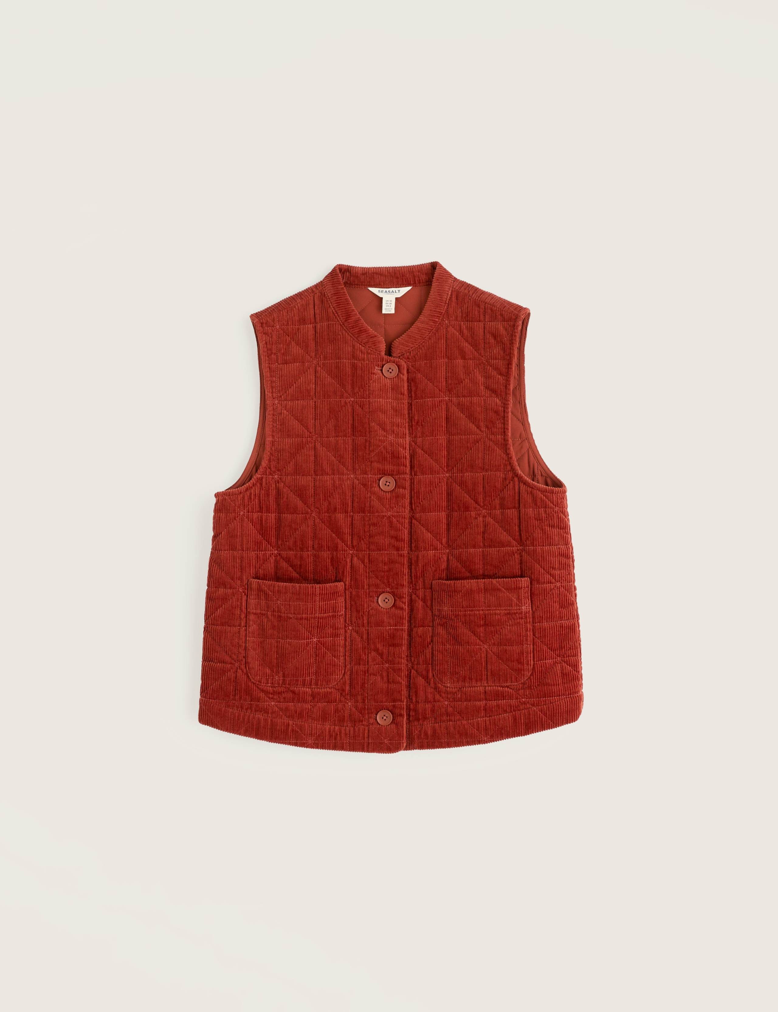 Denim Quilted Relaxed Gilet 2 of 5