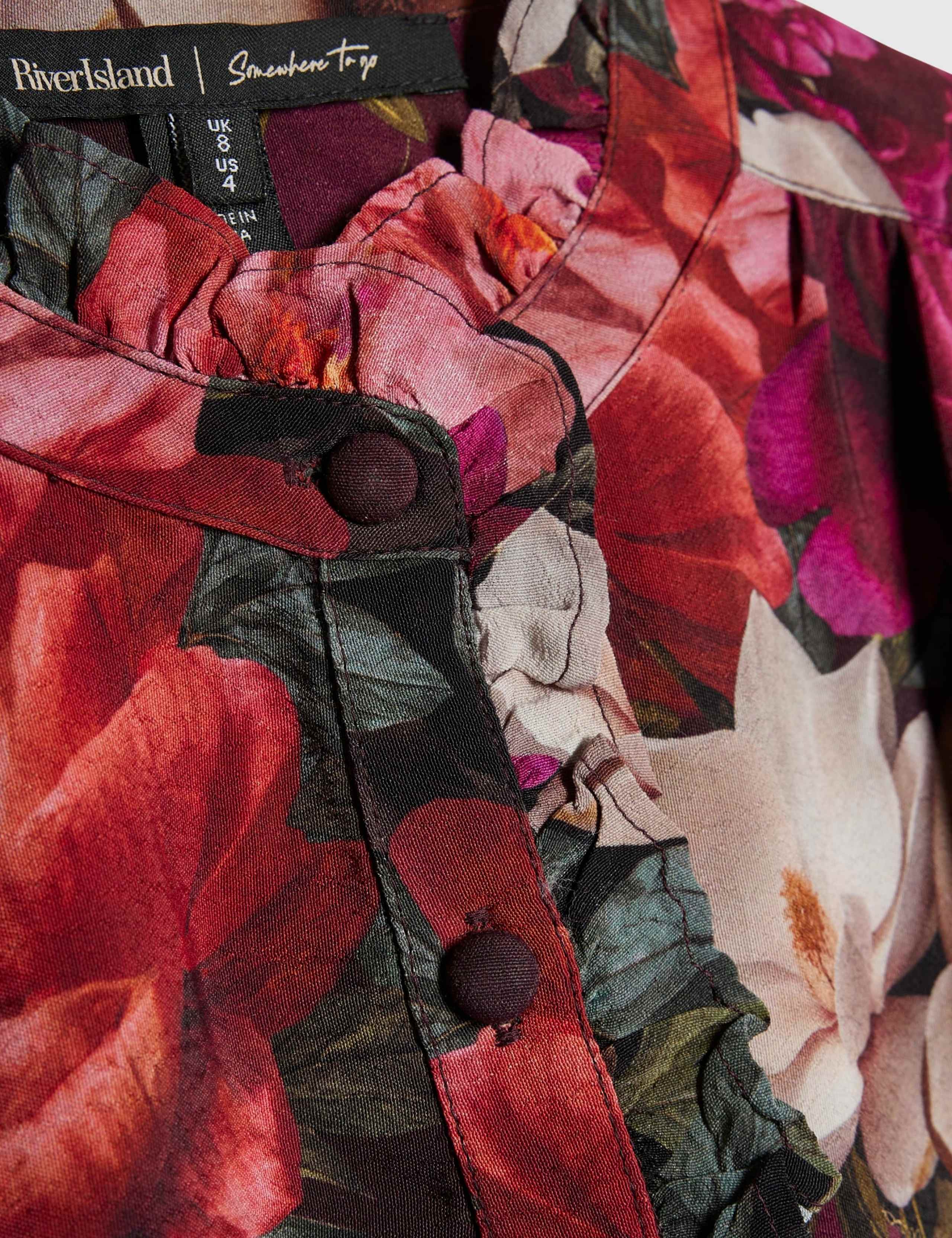 Floral High Neck Blouse 3 of 6