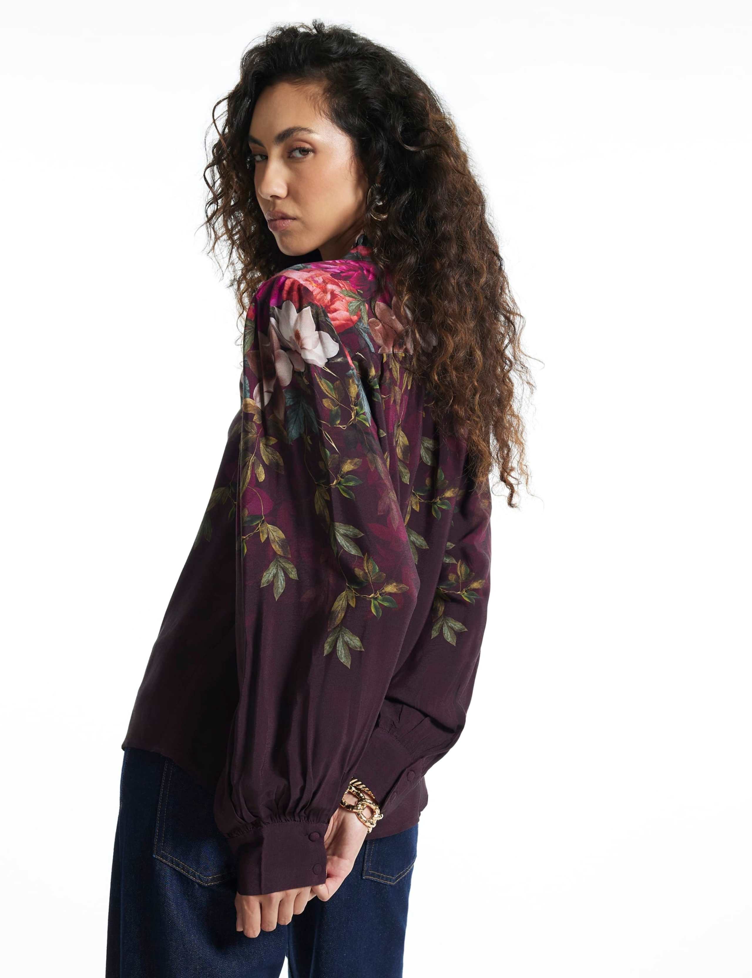 Floral High Neck Blouse 5 of 6