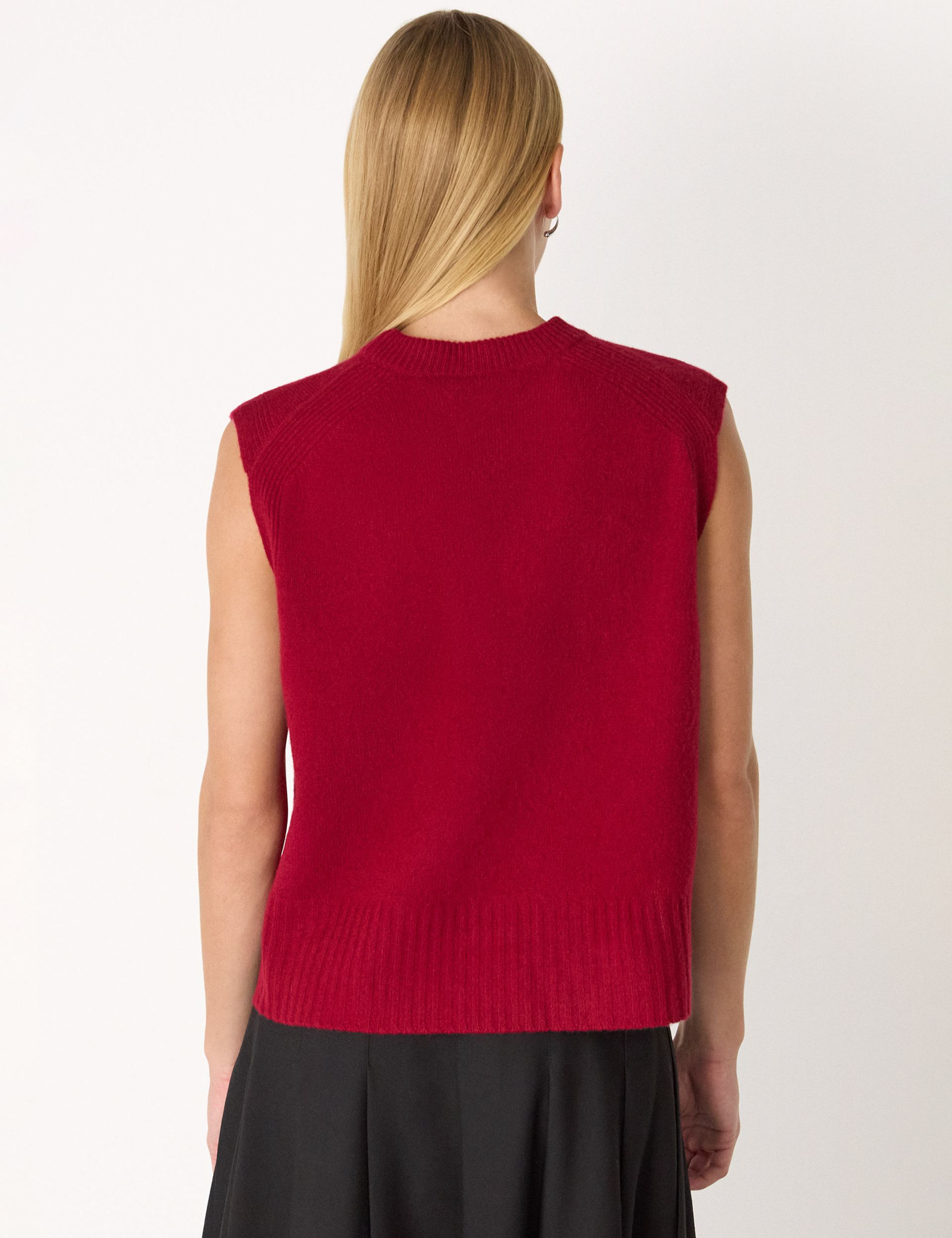Pure Wool Textured Knitted Vest 3 of 4