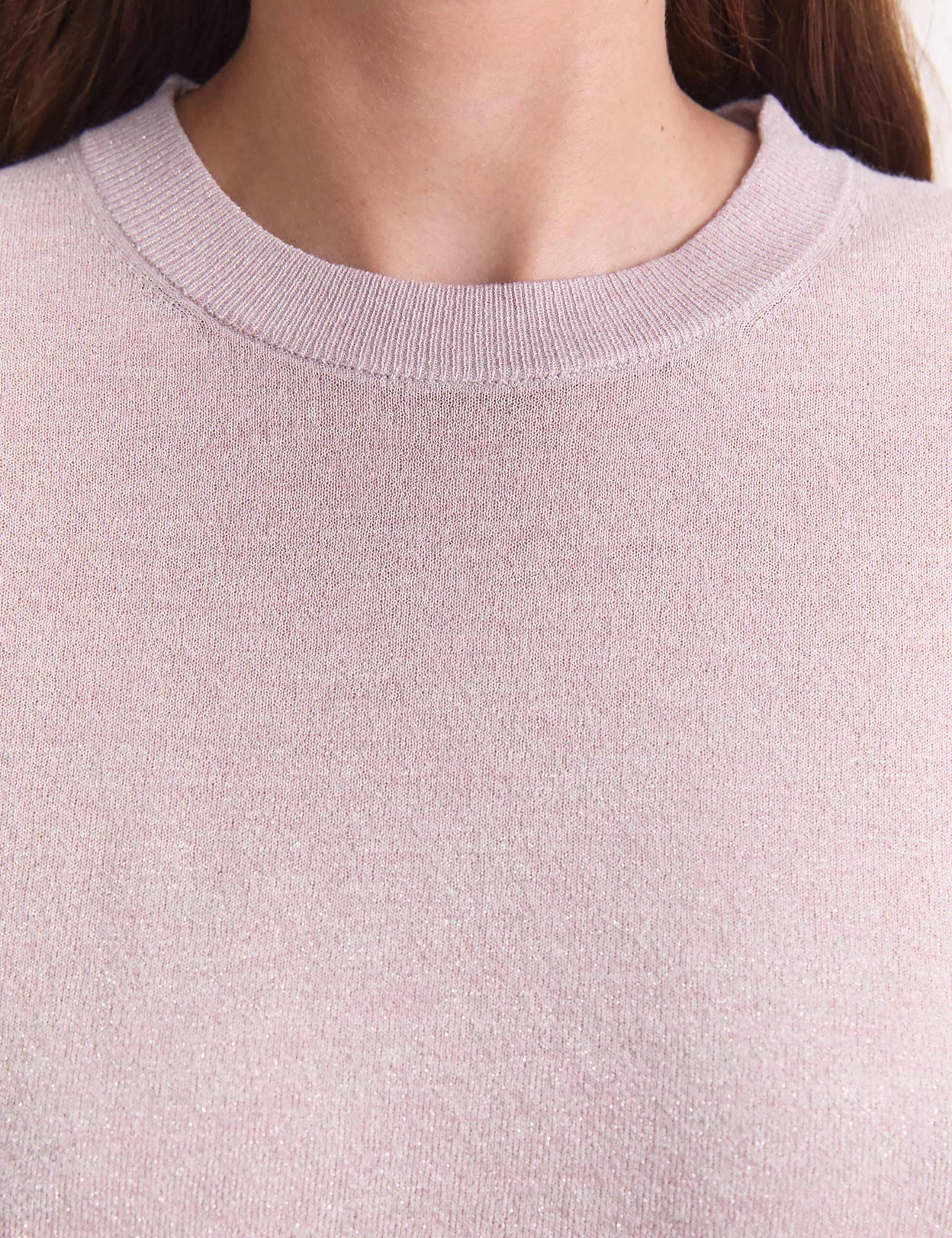 Sparkly Crew Neck Relaxed Jumper 3 of 6