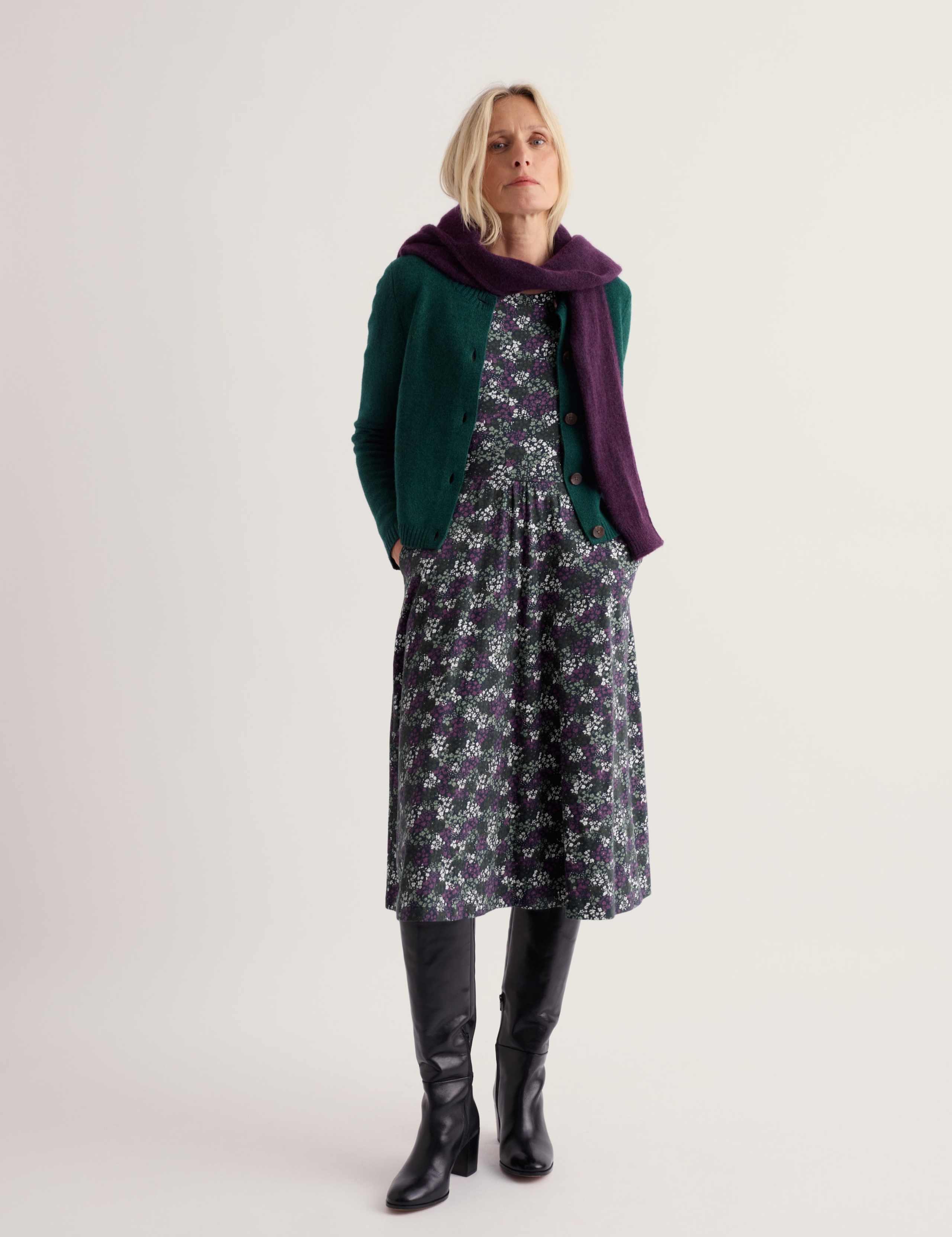 Cotton Rich Floral Midaxi Dress 4 of 4