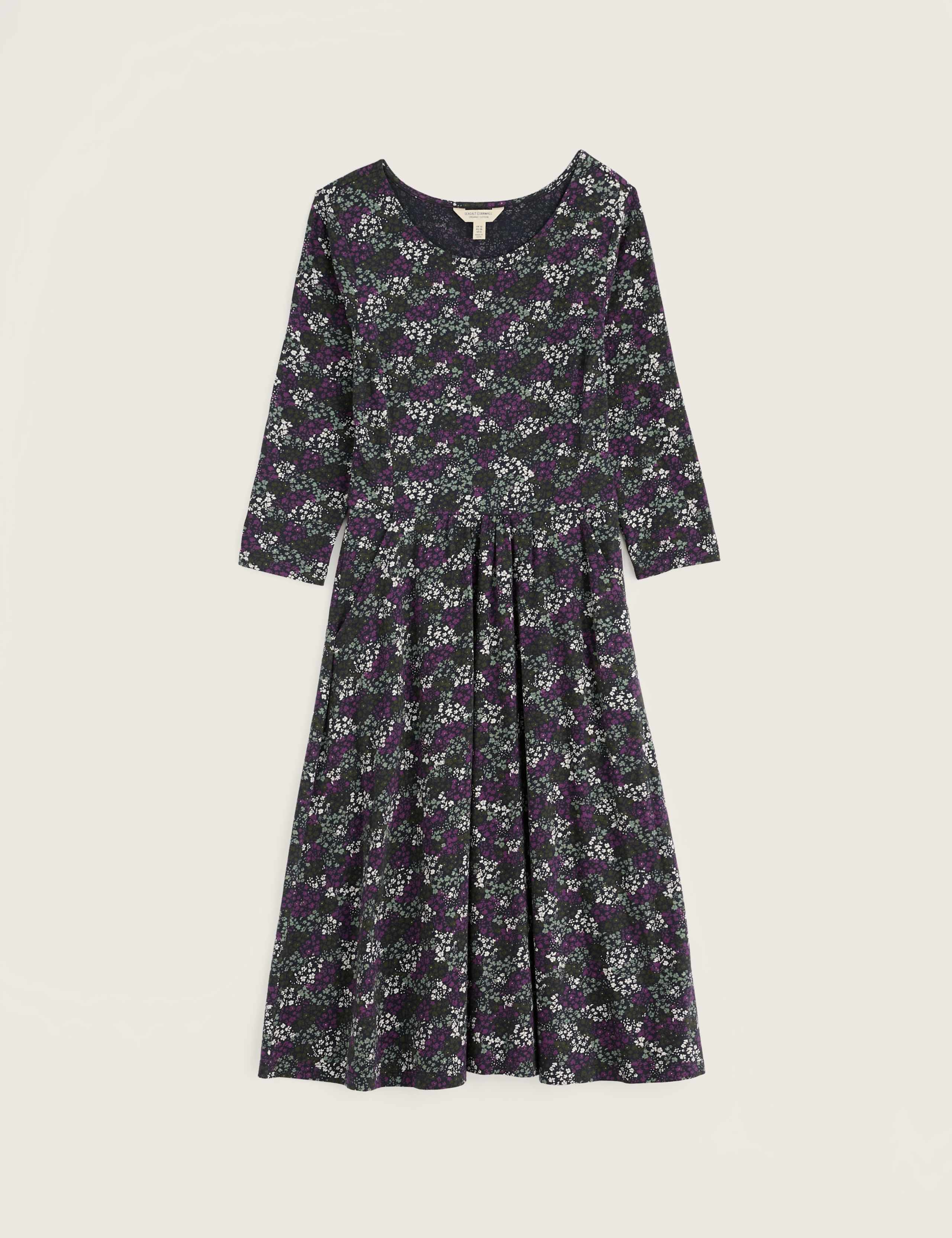 Cotton Rich Floral Midaxi Dress 2 of 4