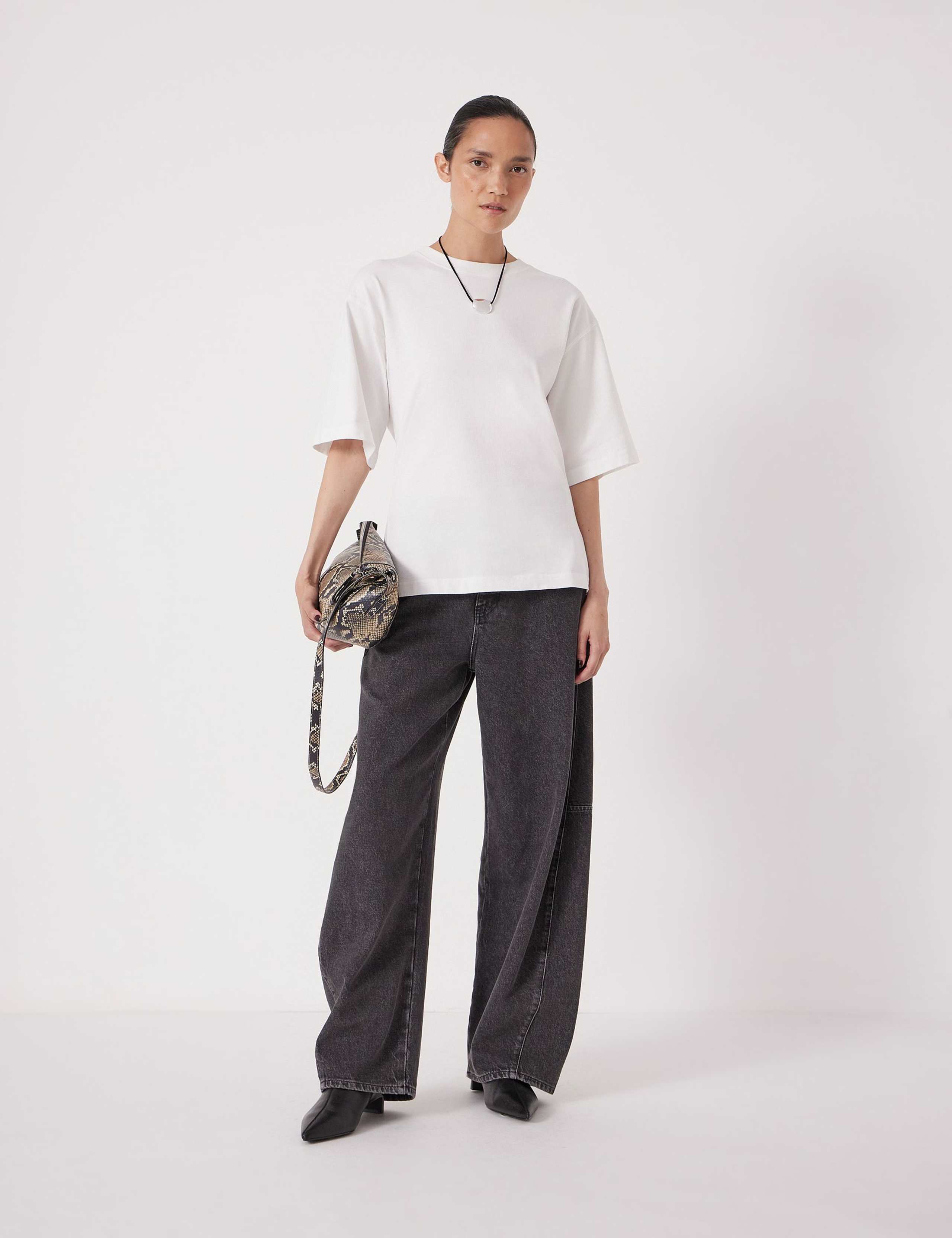 Pure Cotton Zip Detail T-Shirt 3 of 6