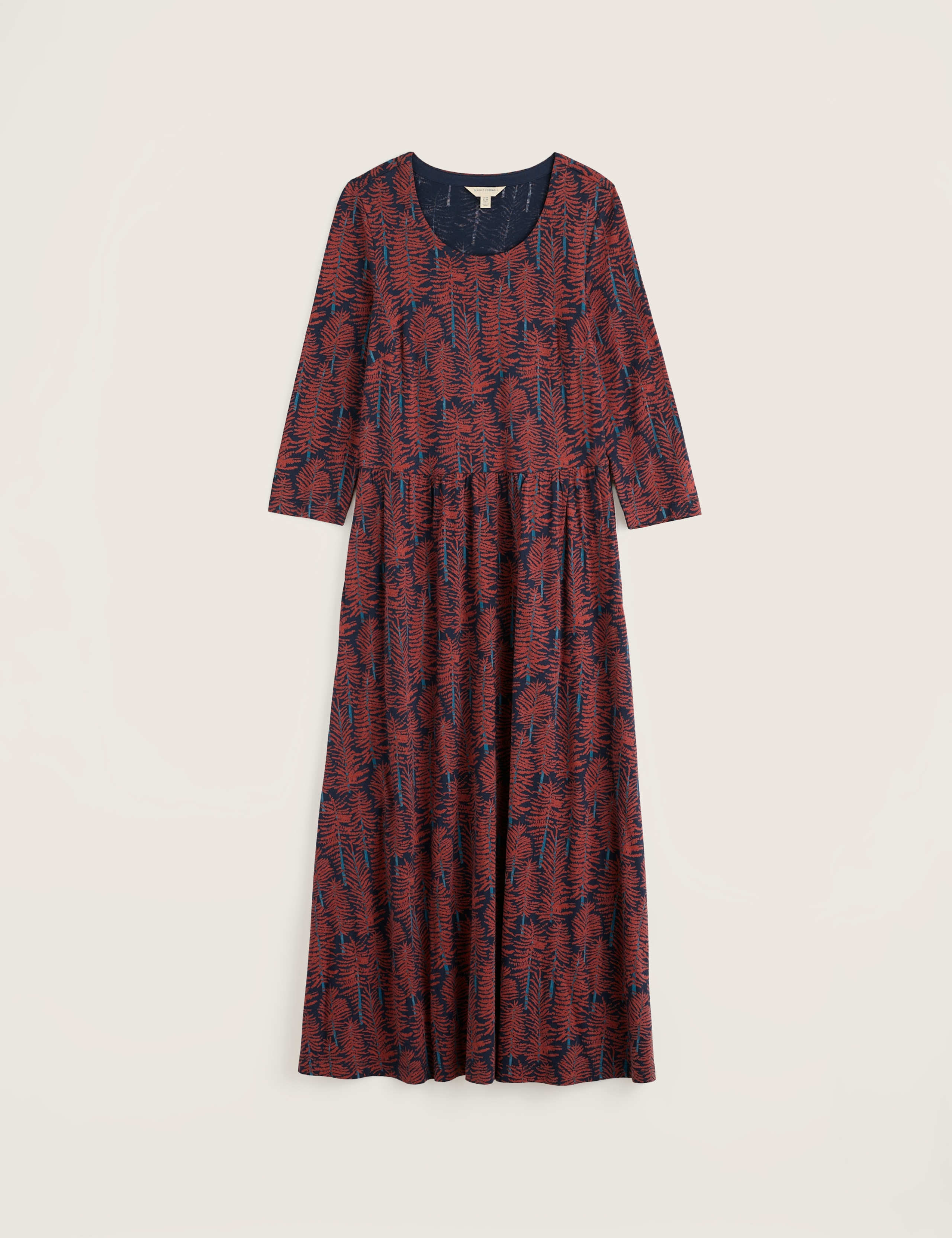 Cotton Rich Floral Maxi Waisted Dress 2 of 5