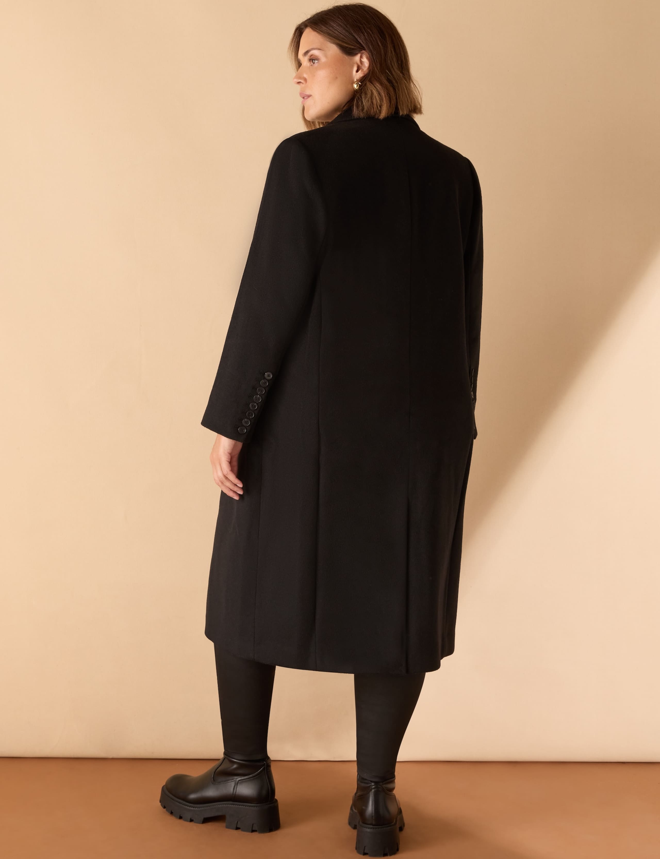 Wool Blend Longline Tailored Coat 6 of 7
