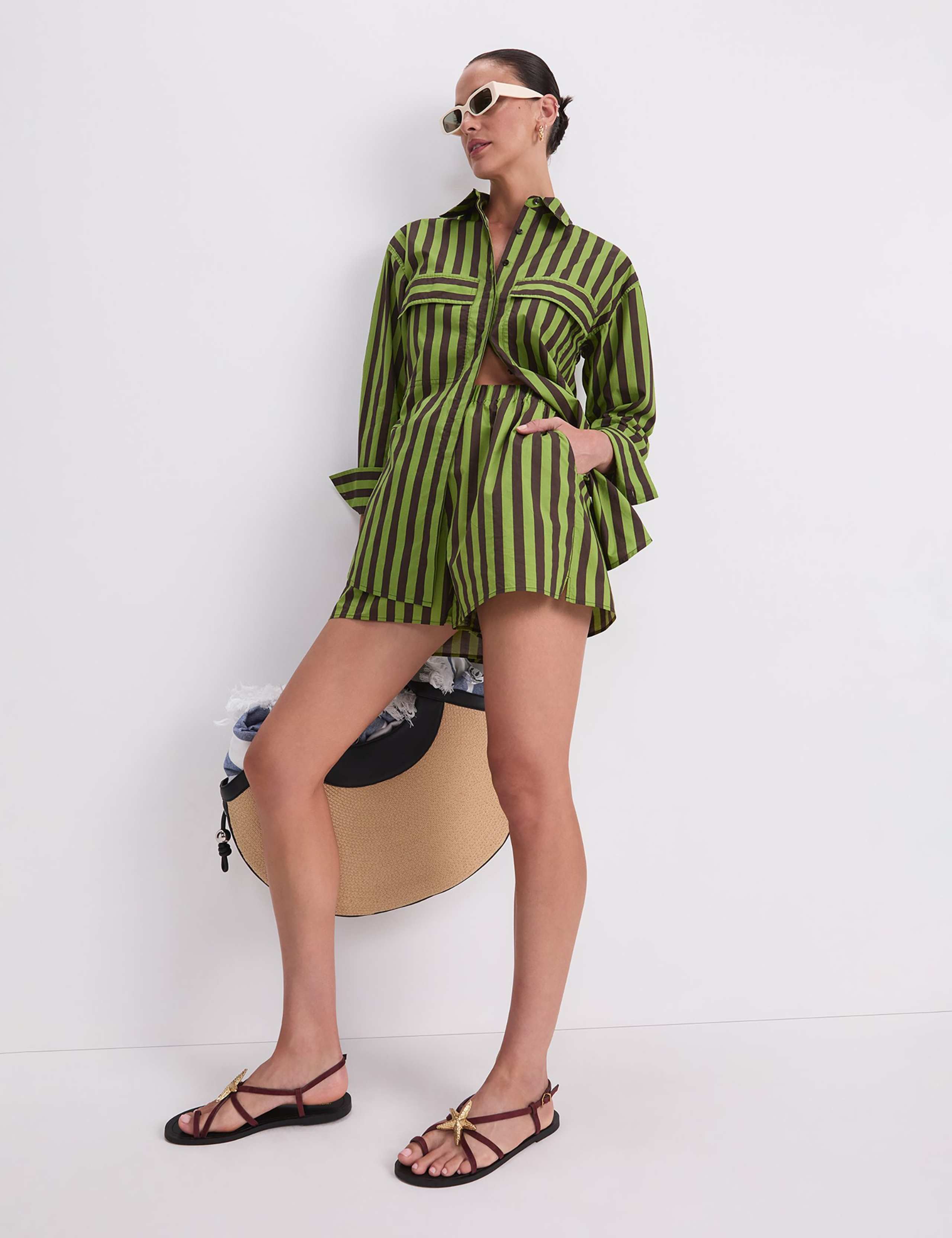 Pure Cotton Striped Shorts 3 of 6