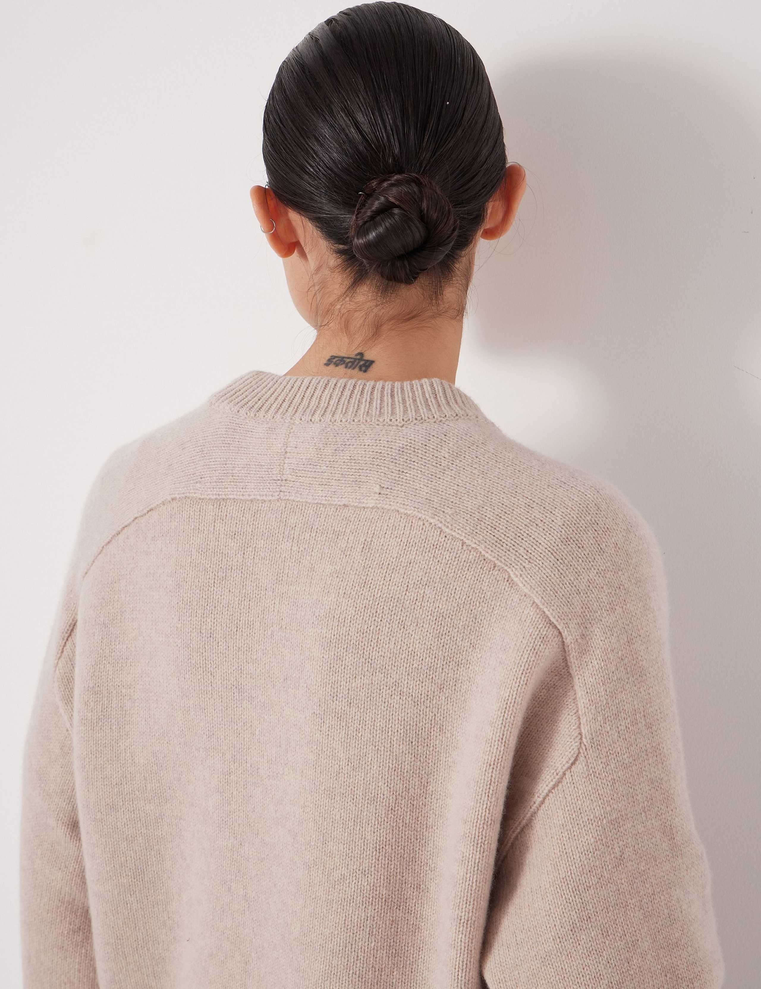 Pure Merino Wool Crew Neck Relaxed Jumper 6 of 6