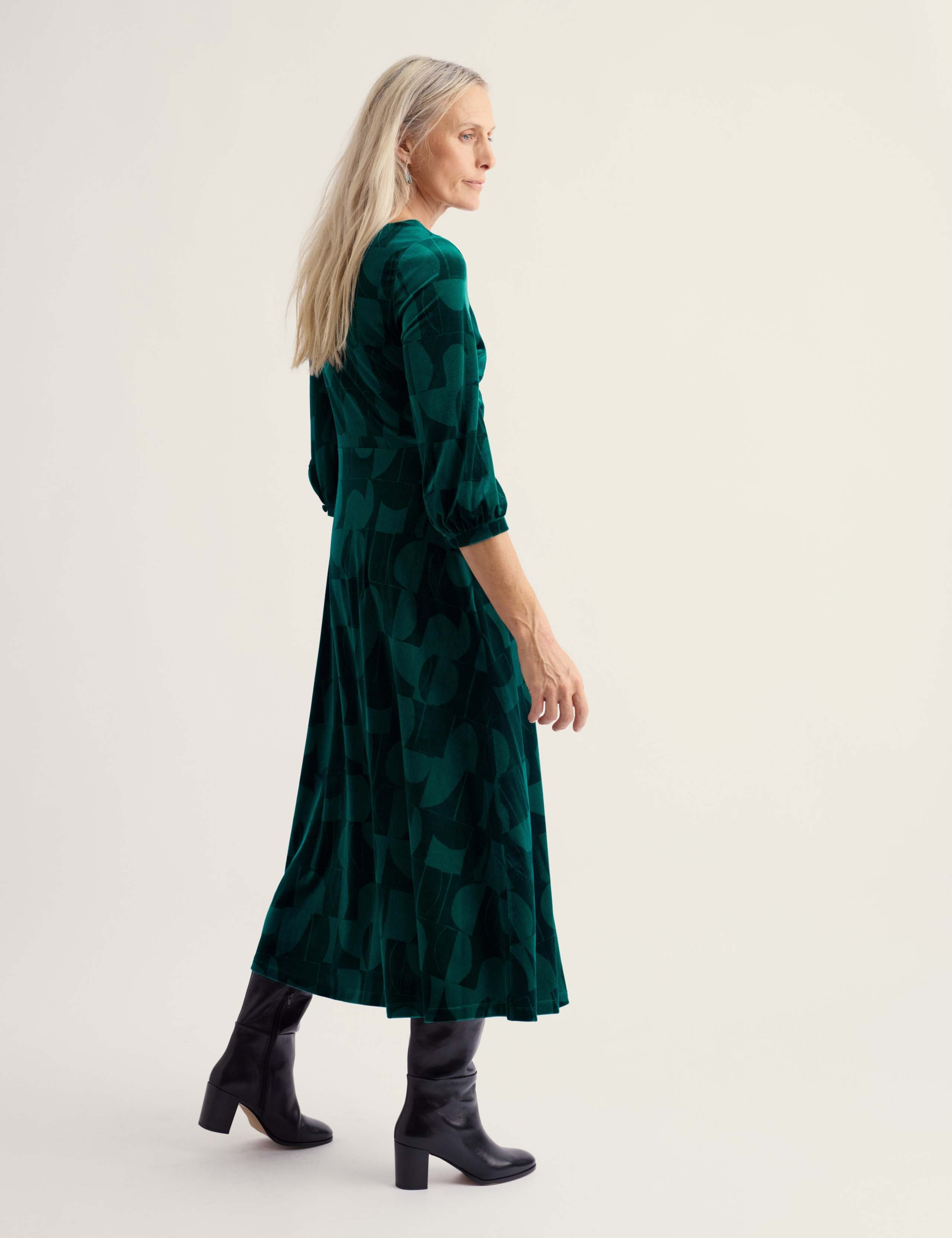 Velvet Geometric Midaxi Dress 5 of 5