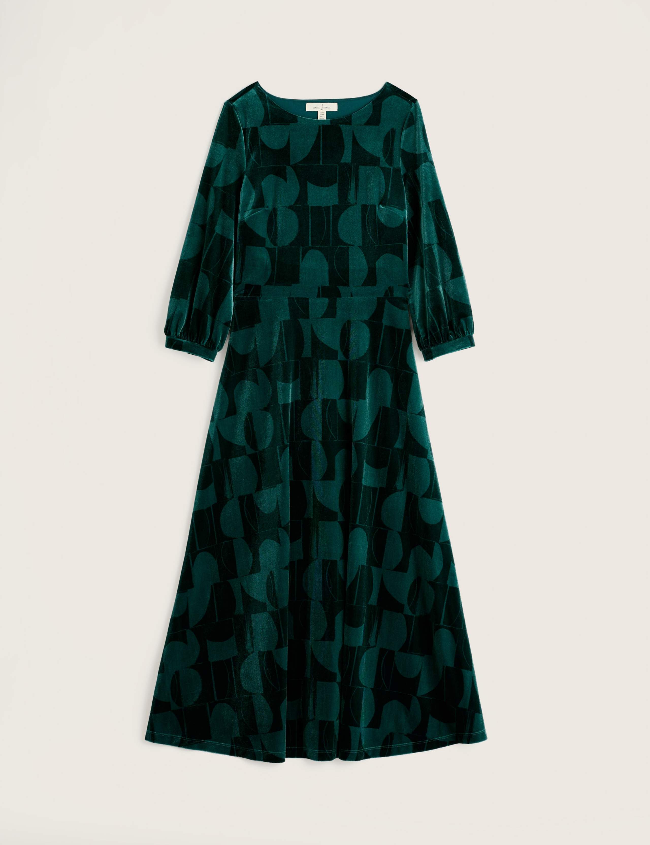 Velvet Geometric Midaxi Dress 2 of 5