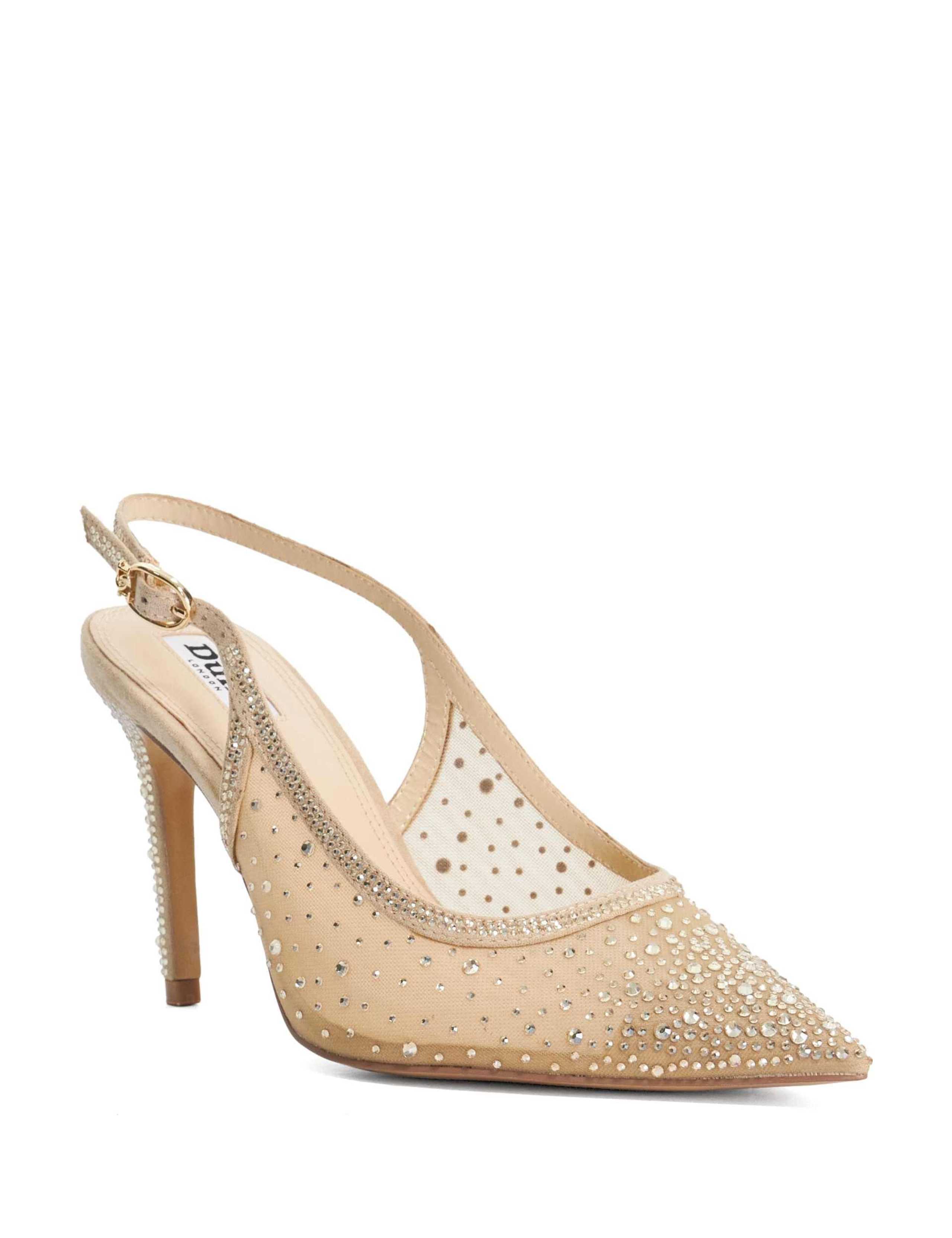 Embellished Stiletto Heel Slingback Shoes 2 of 5