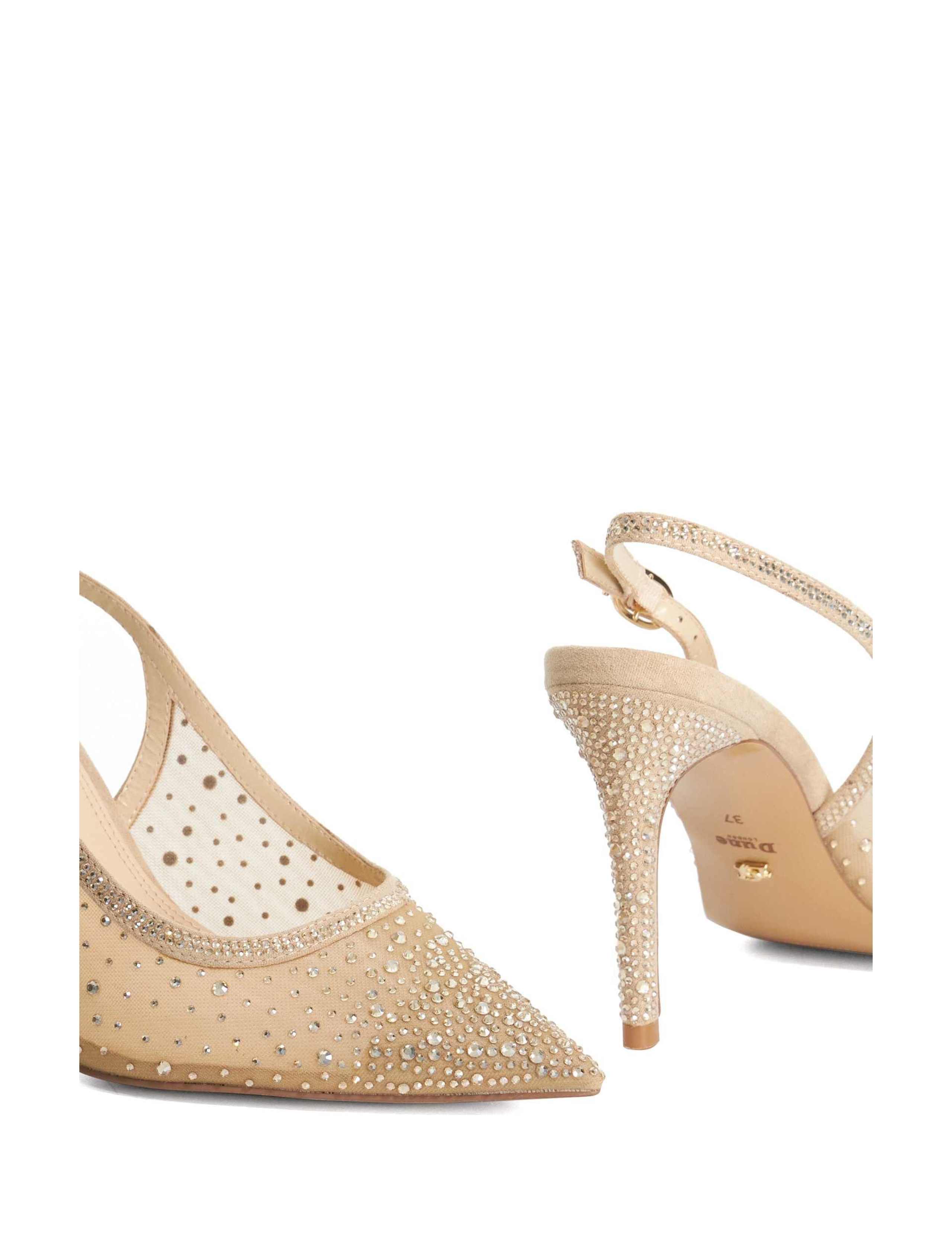 Embellished Stiletto Heel Slingback Shoes 5 of 5