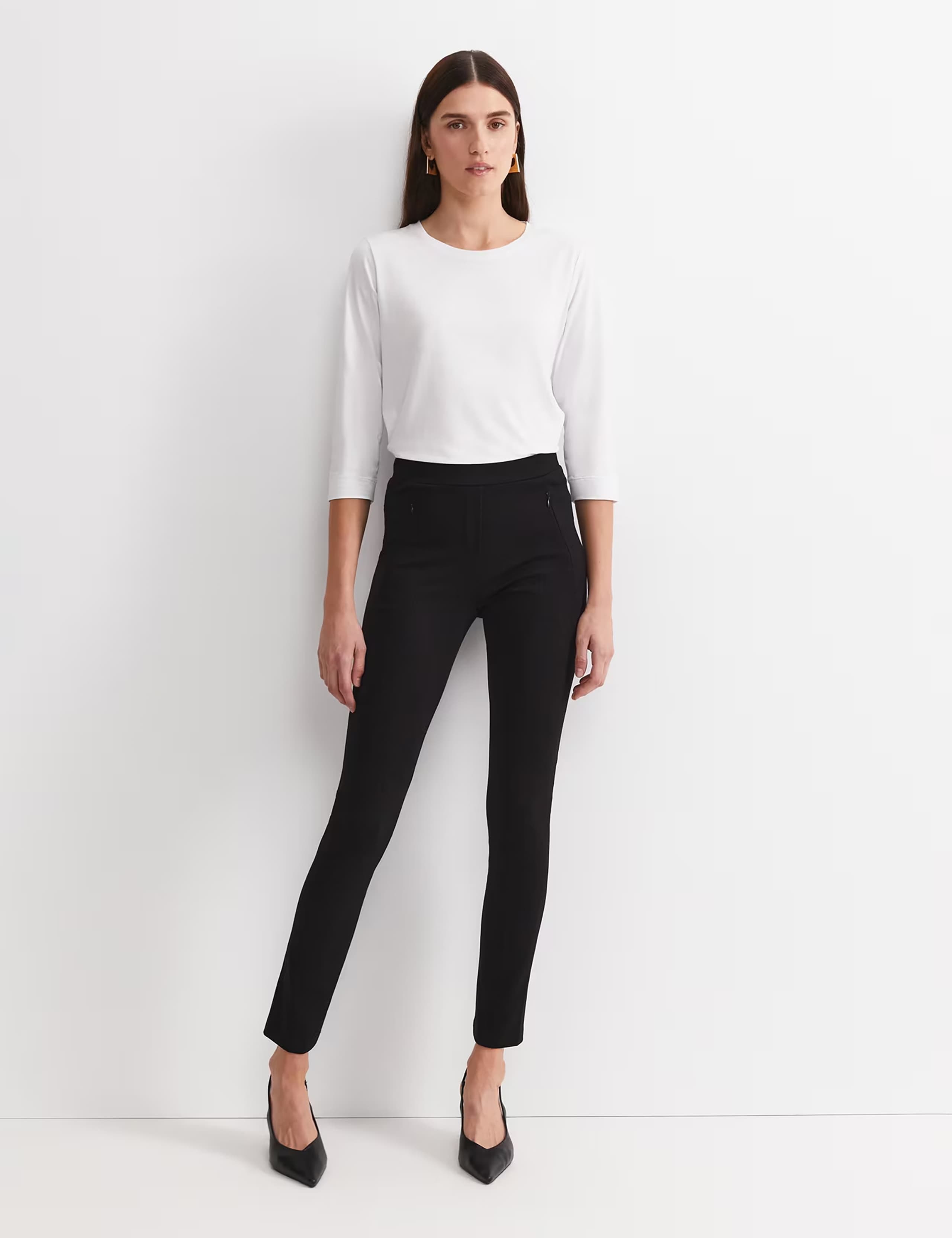 Ponte Straight Leg Ankle Grazer Trousers 2 of 6