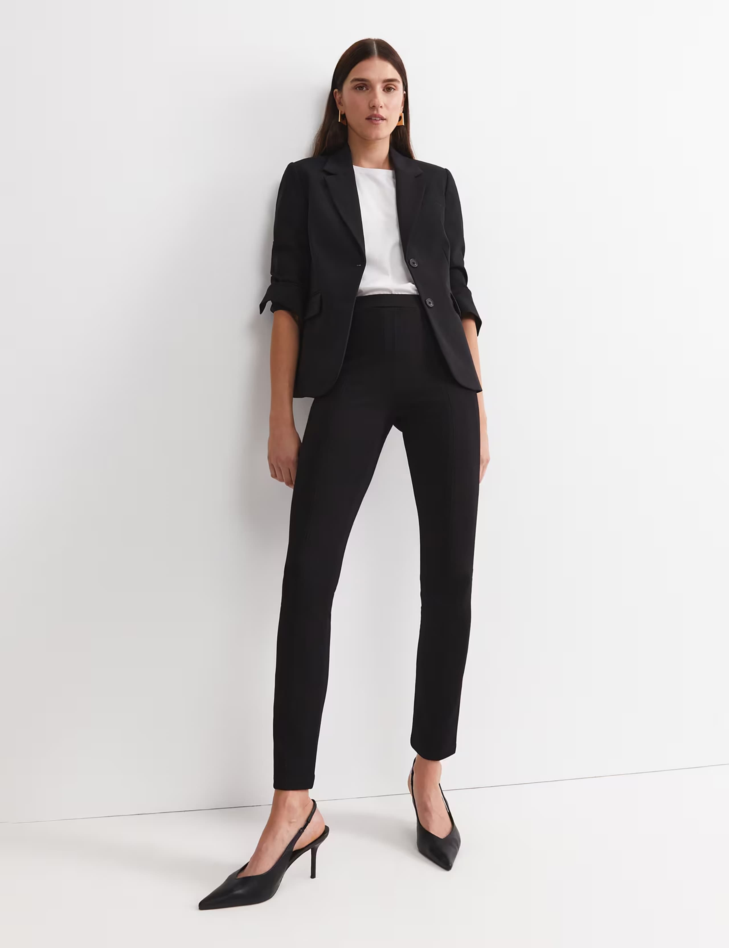 Ponte Straight Leg Ankle Grazer Trousers 3 of 6