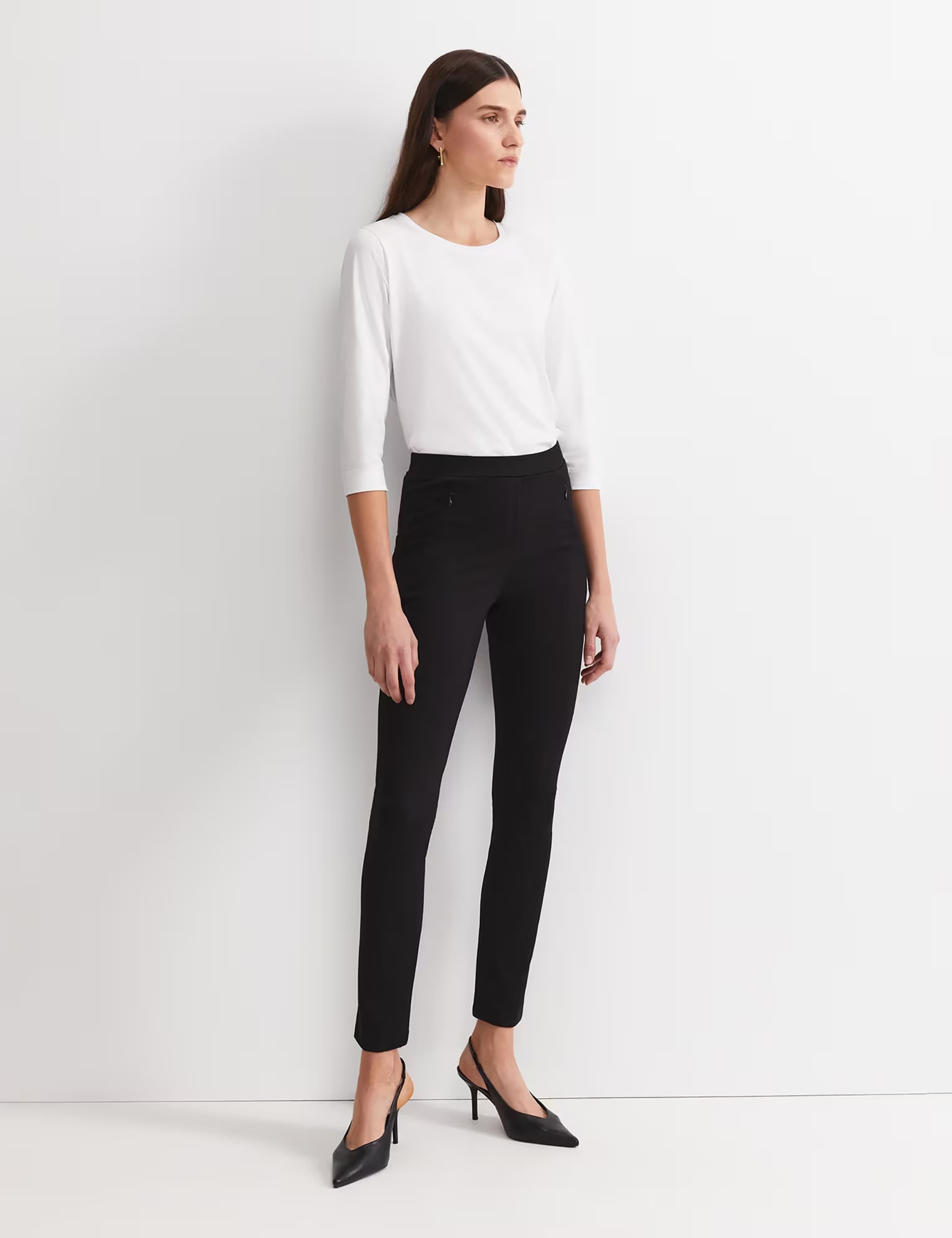 Ponte Straight Leg Ankle Grazer Trousers 4 of 6