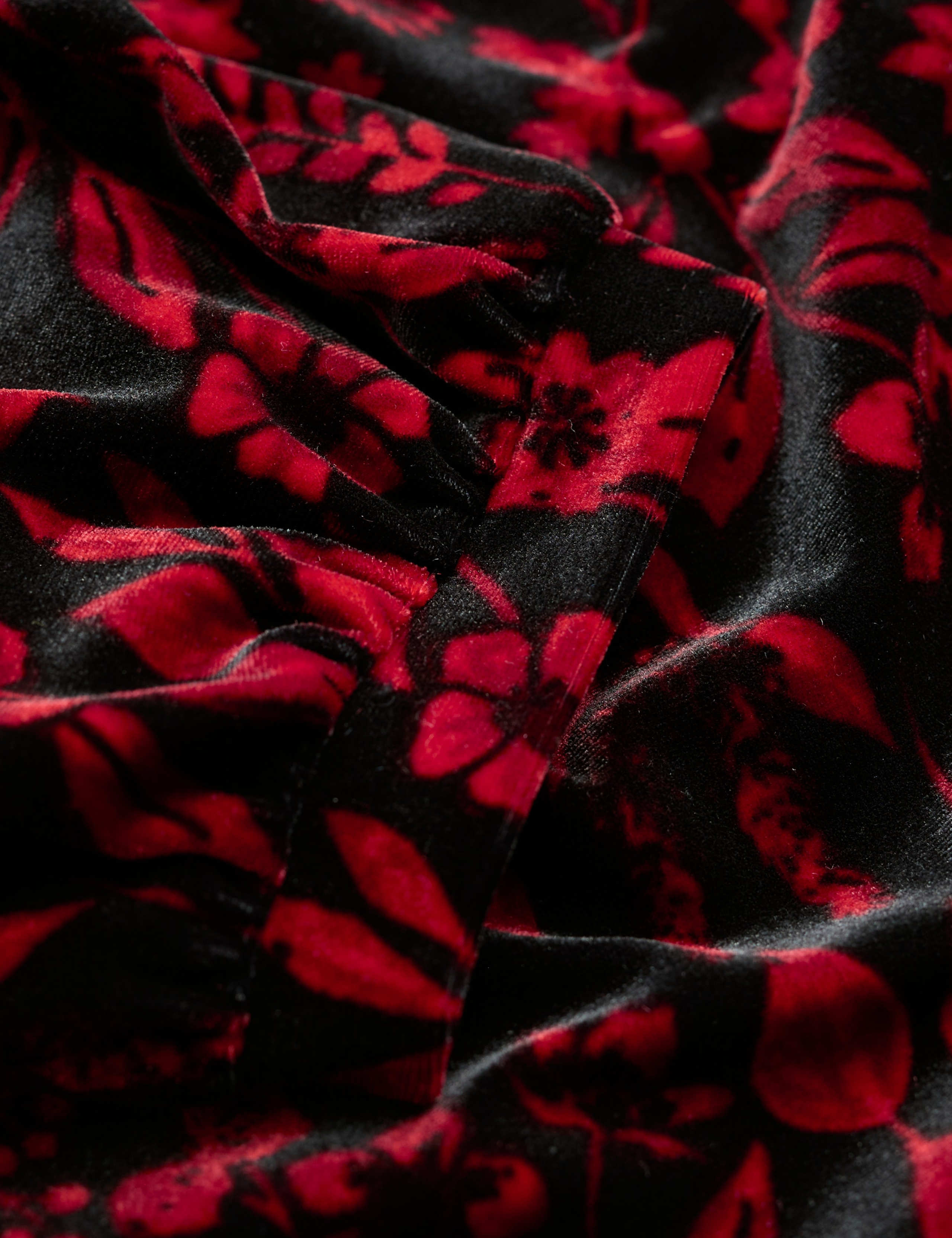 Velvet Printed Midaxi Flared Dress 3 of 5