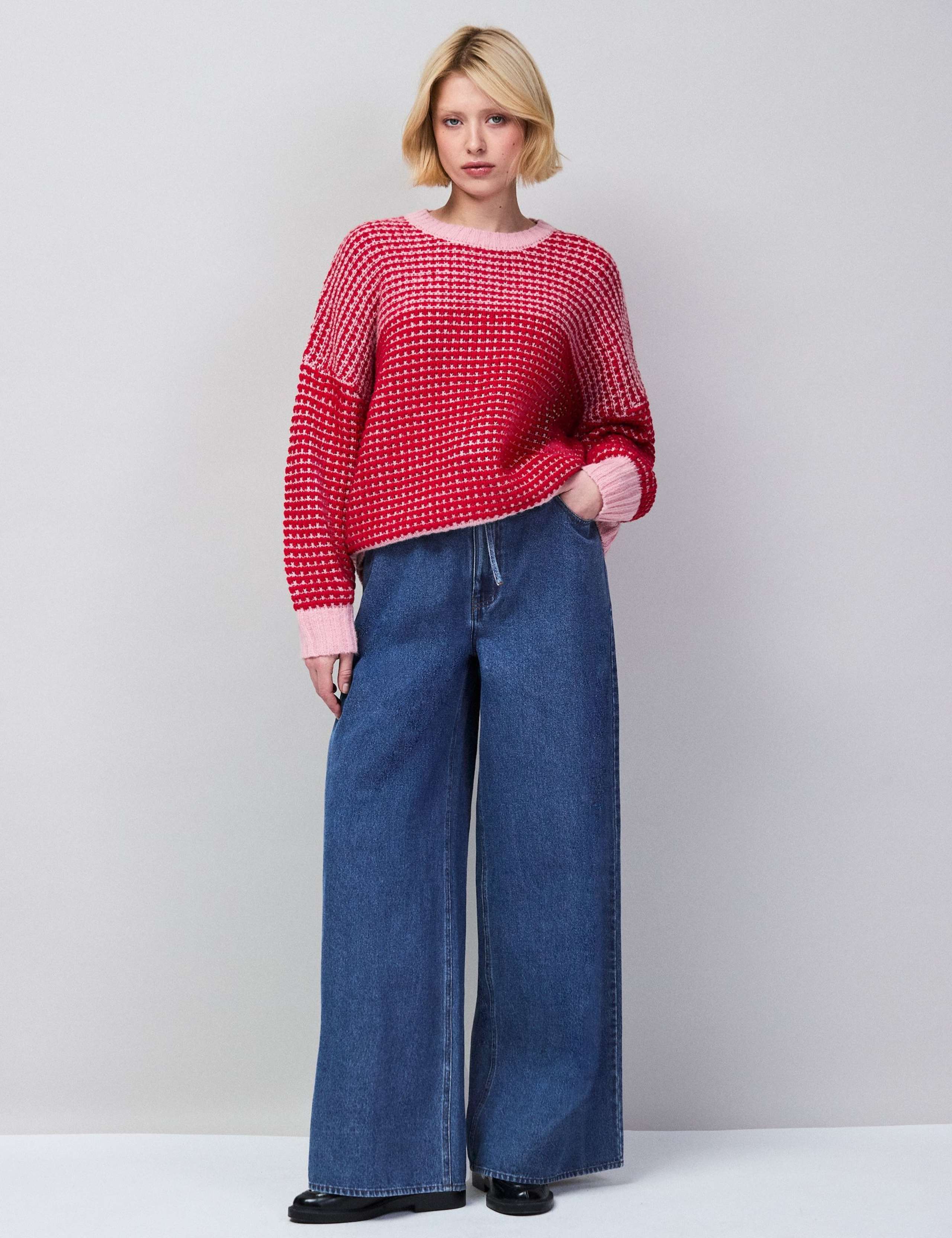 Contrast Stitch Jumper with Wool 2 of 7