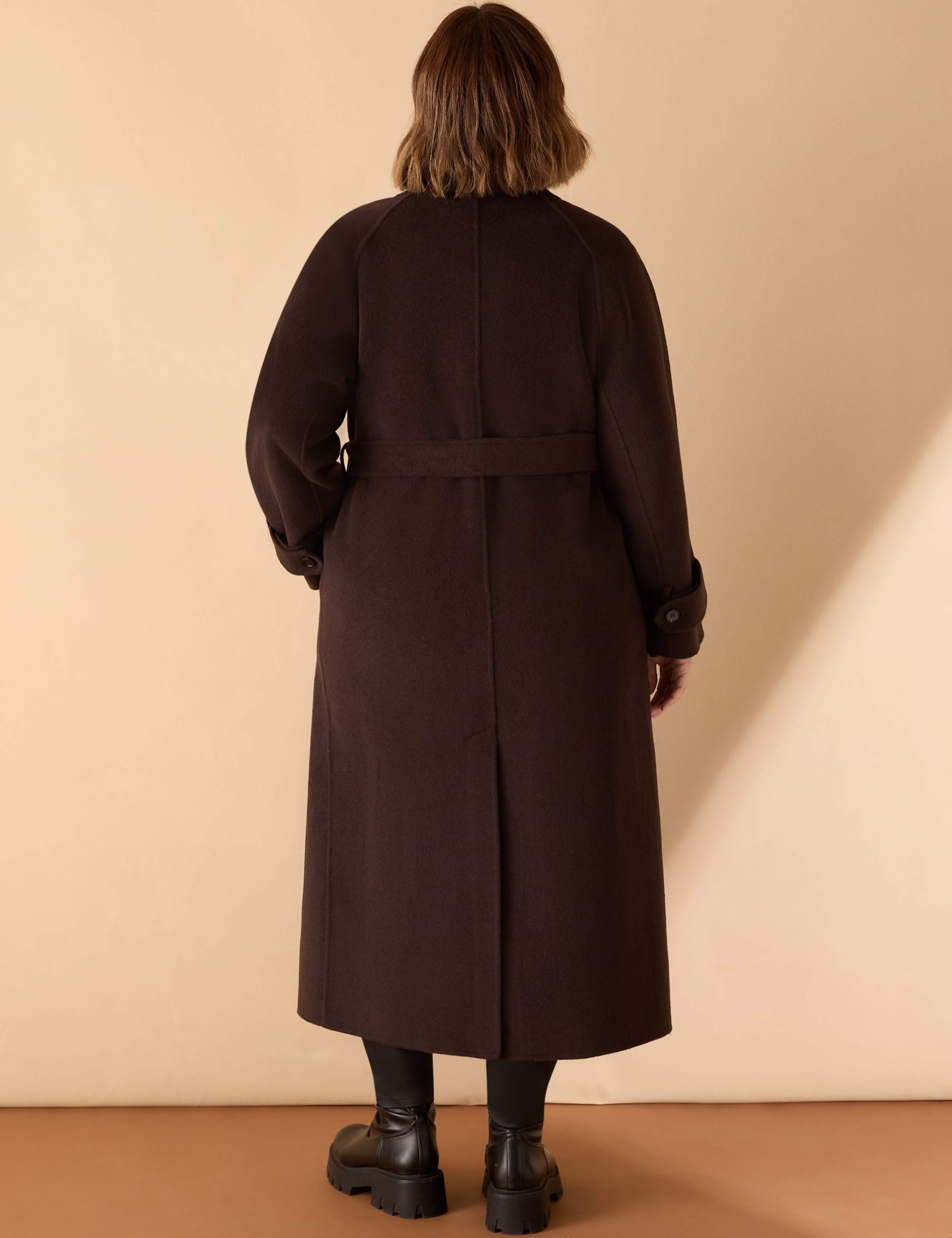 Wool Blend Belted Wrap Coat 6 of 7