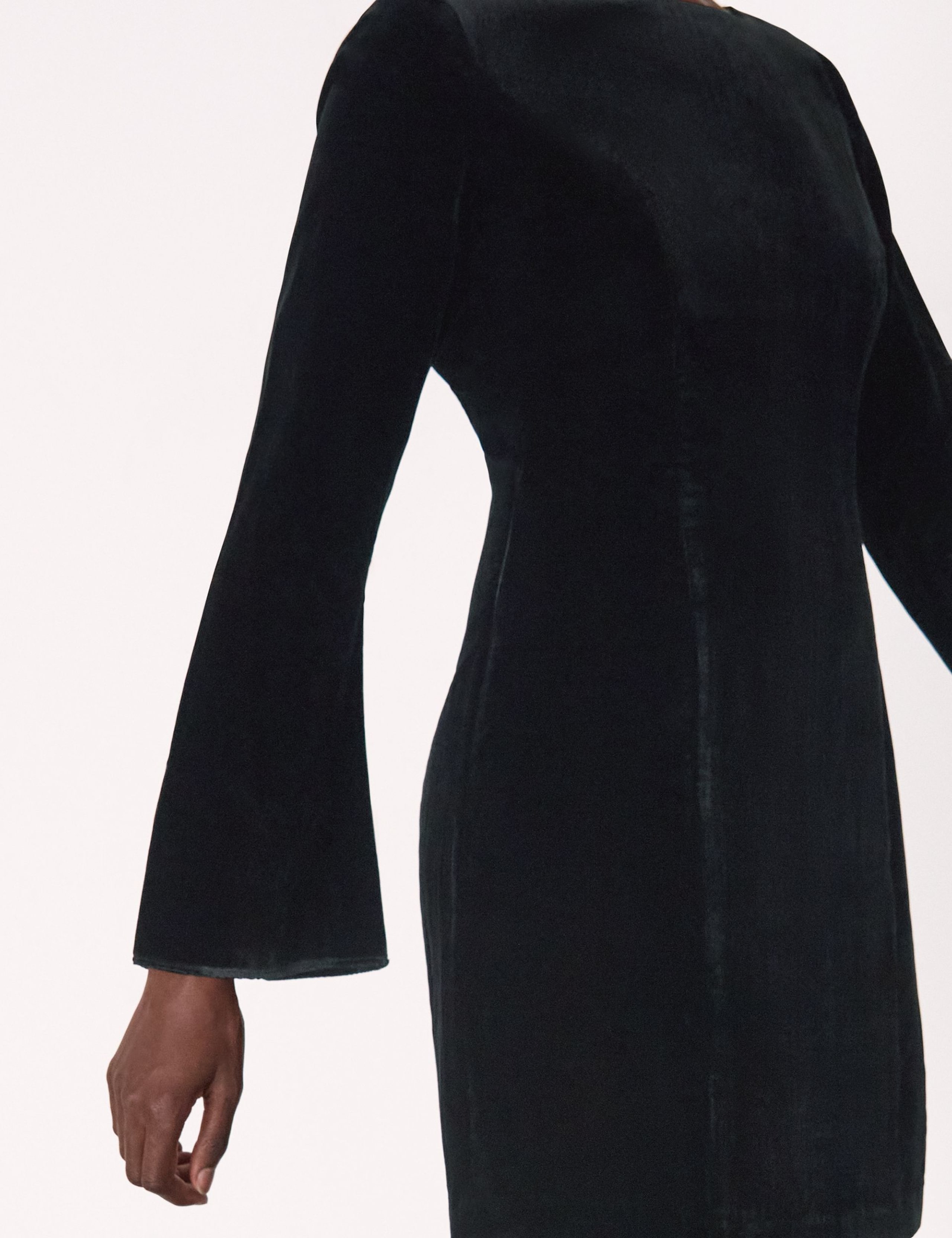 Velvet Textured Mini Tailored Dress 4 of 4