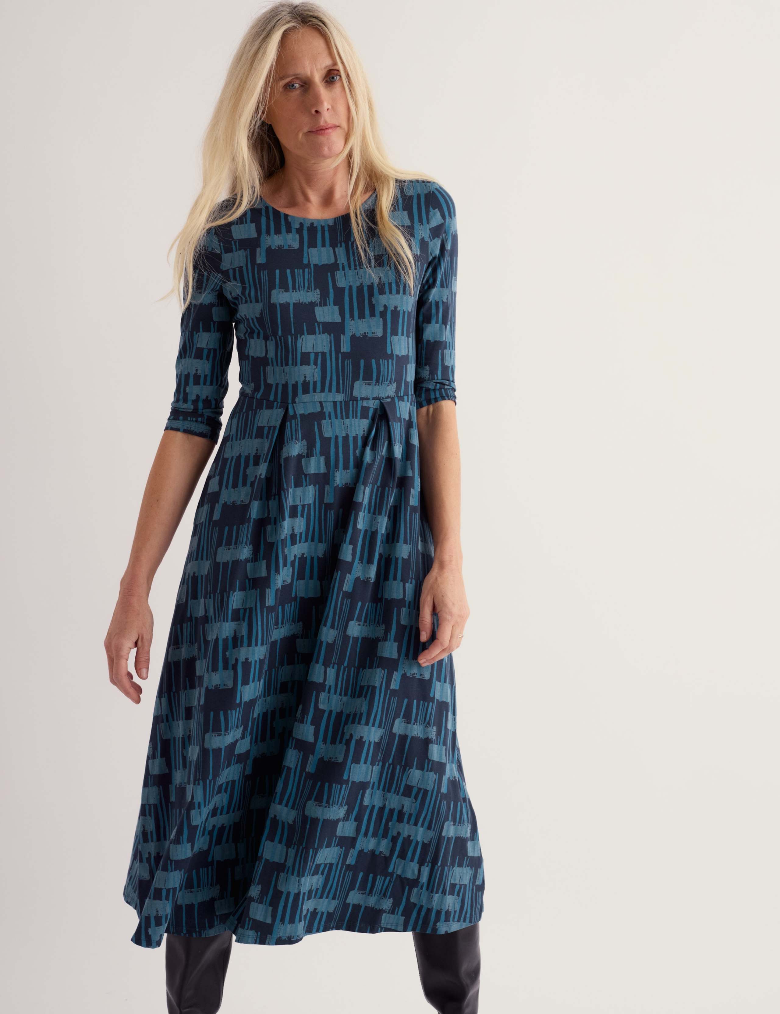 Cotton Rich Floral Midi Dress 3 of 6