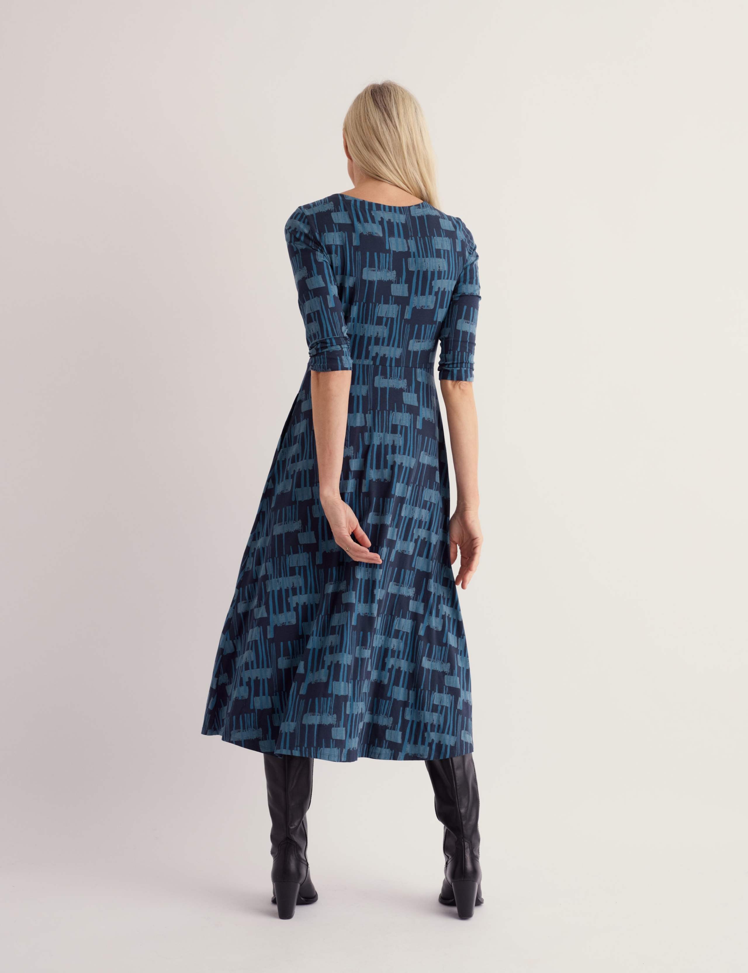 Cotton Rich Floral Midi Dress 5 of 6