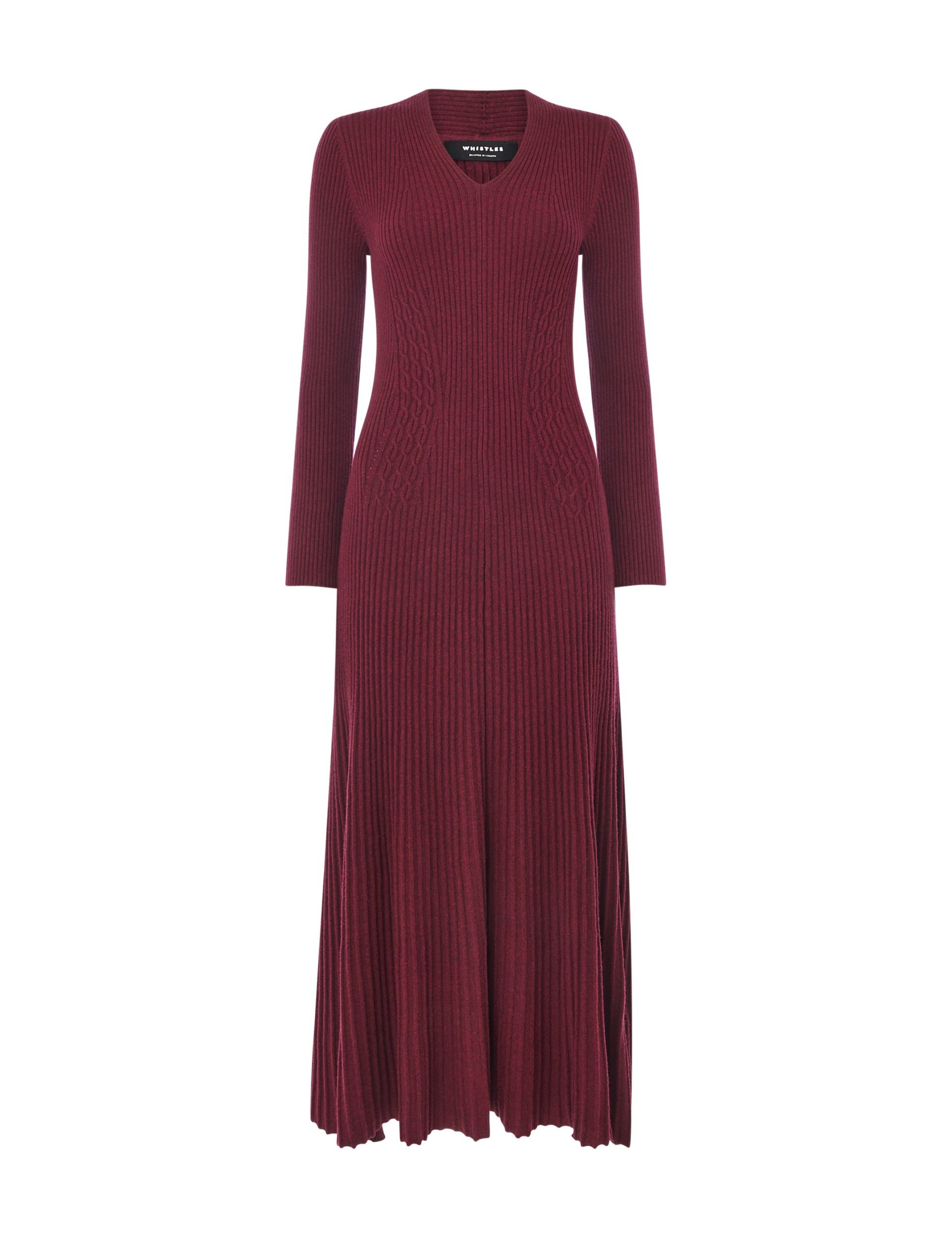 Cotton Rich Cable Knit Midi Jumper Dress 2 of 5