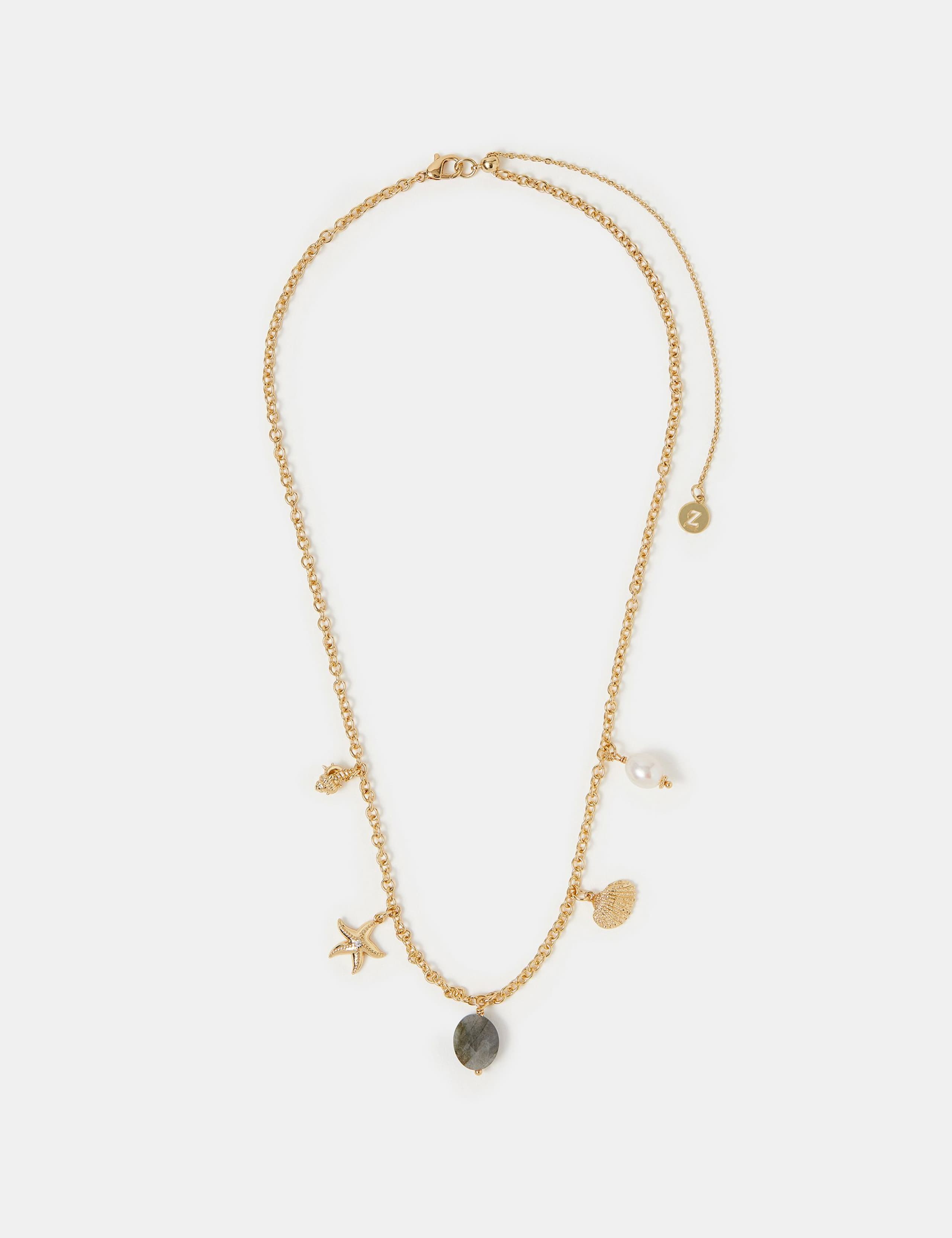 Gold Plated Charm Necklace 2 of 3