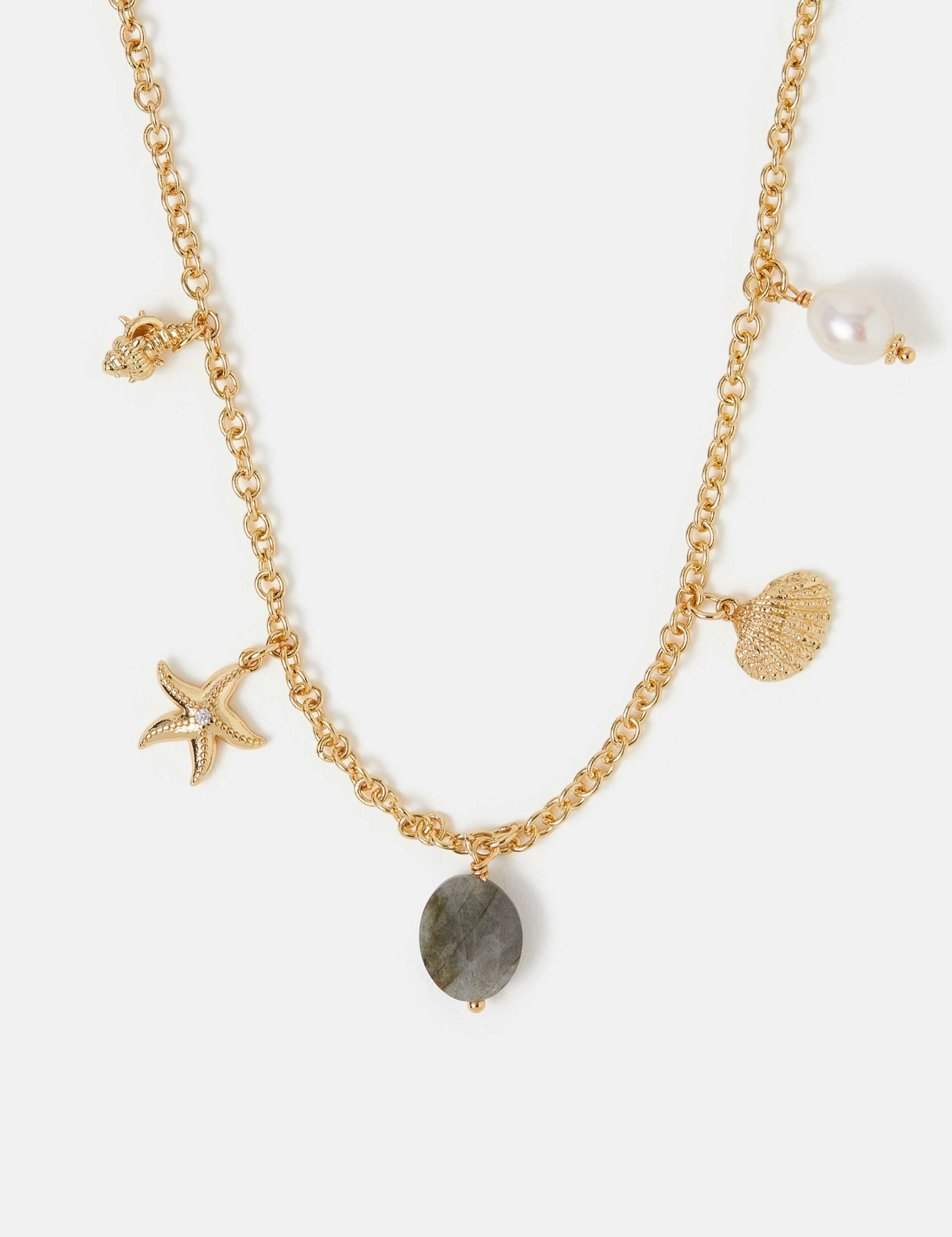 Gold Plated Charm Necklace 3 of 3