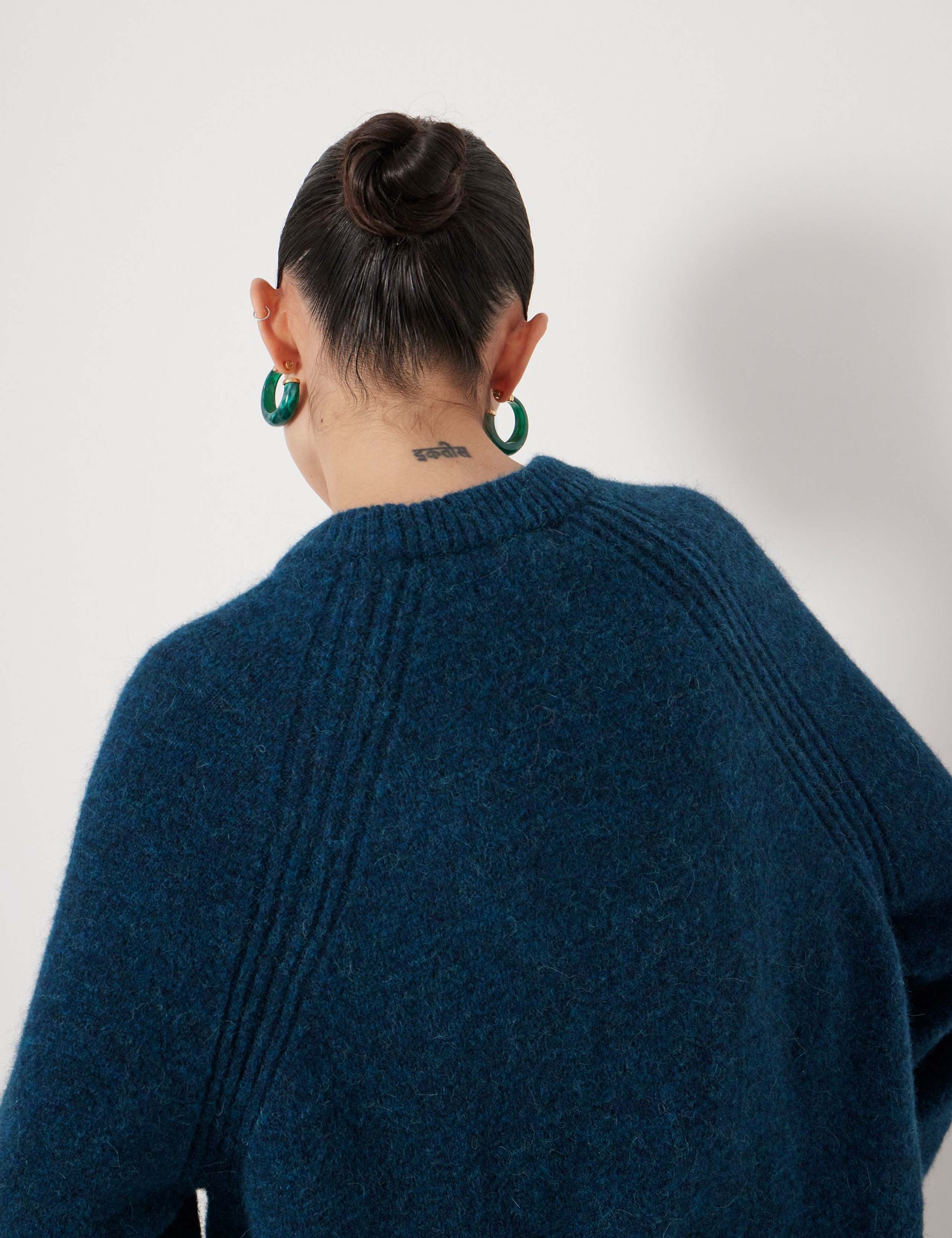 Wool Blend Crew Neck Relaxed Jumper 5 of 5