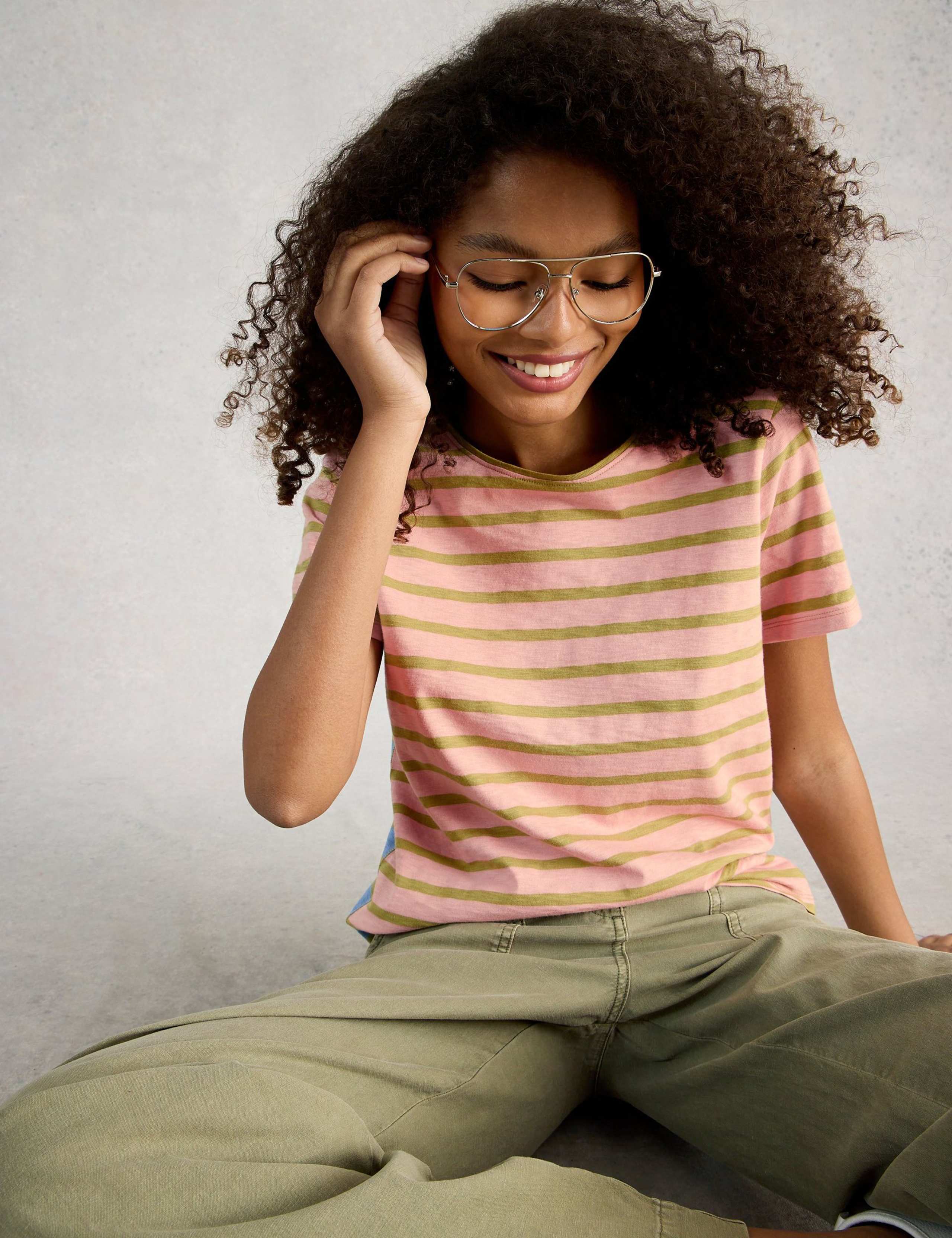 Pure Cotton Striped T-Shirt 5 of 6