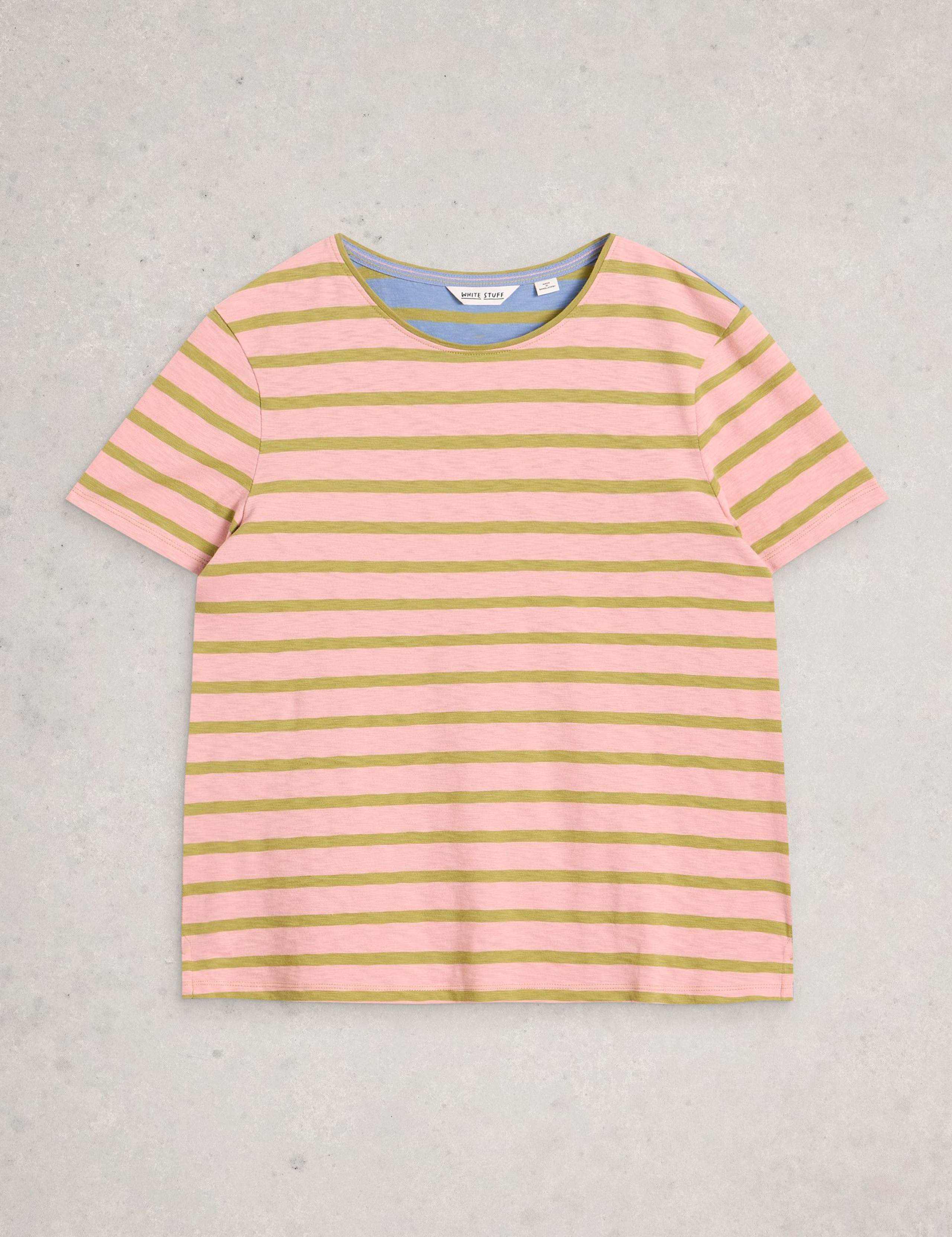 Pure Cotton Striped T-Shirt 1 of 6